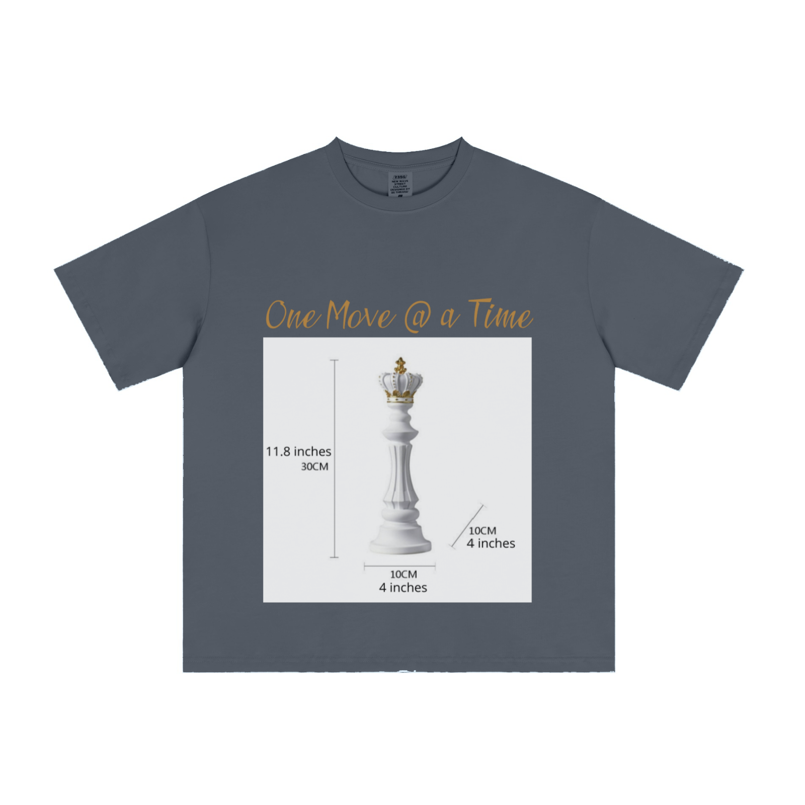 235GSM Men's Cool-Touch T-Shirt  Dark blue