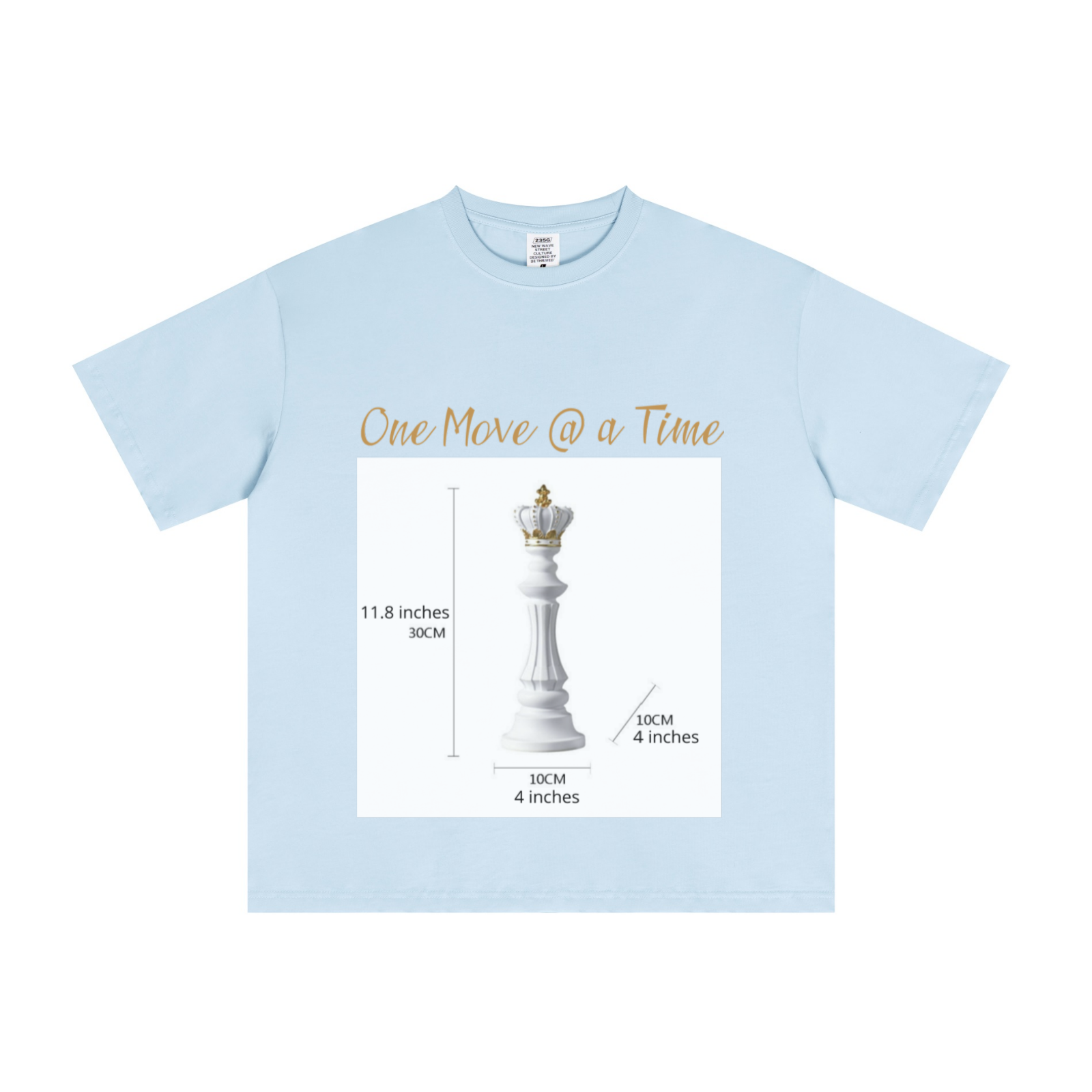 235GSM Men's Cool-Touch T-Shirt  Light blue