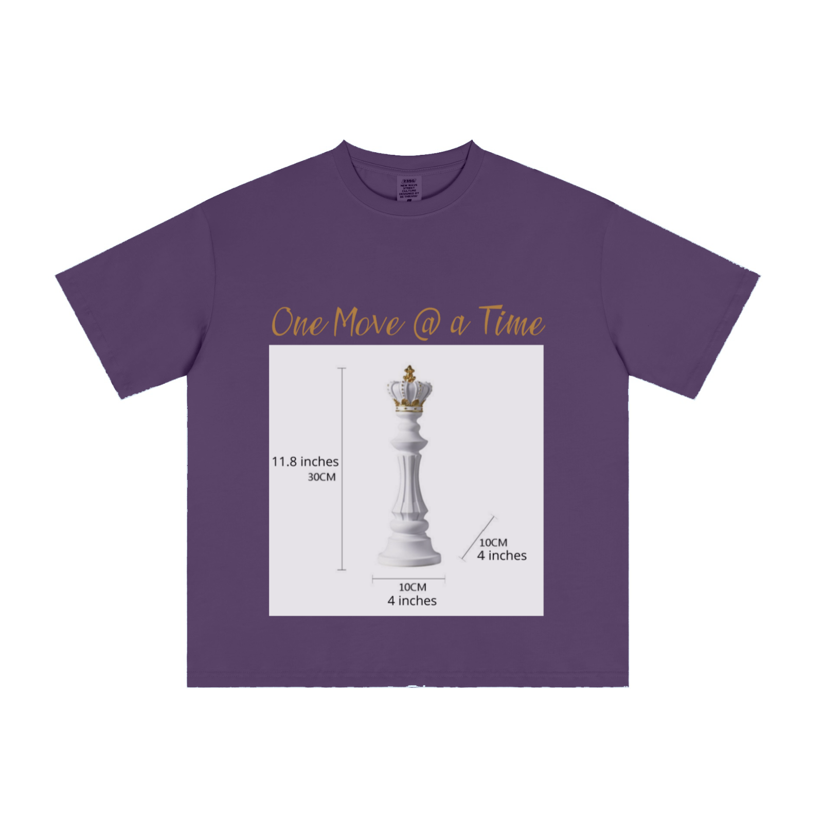 235GSM Men's Cool-Touch T-Shirt  Purple