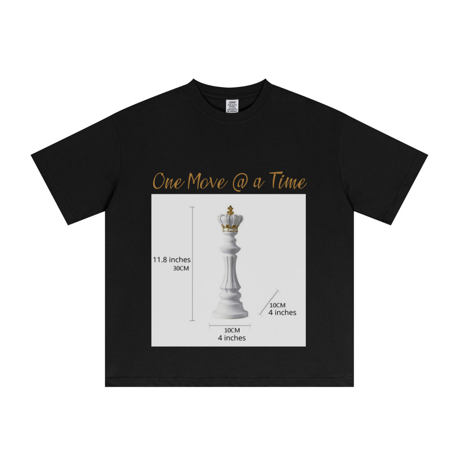 235GSM Men's Cool-Touch T-Shirt  Black