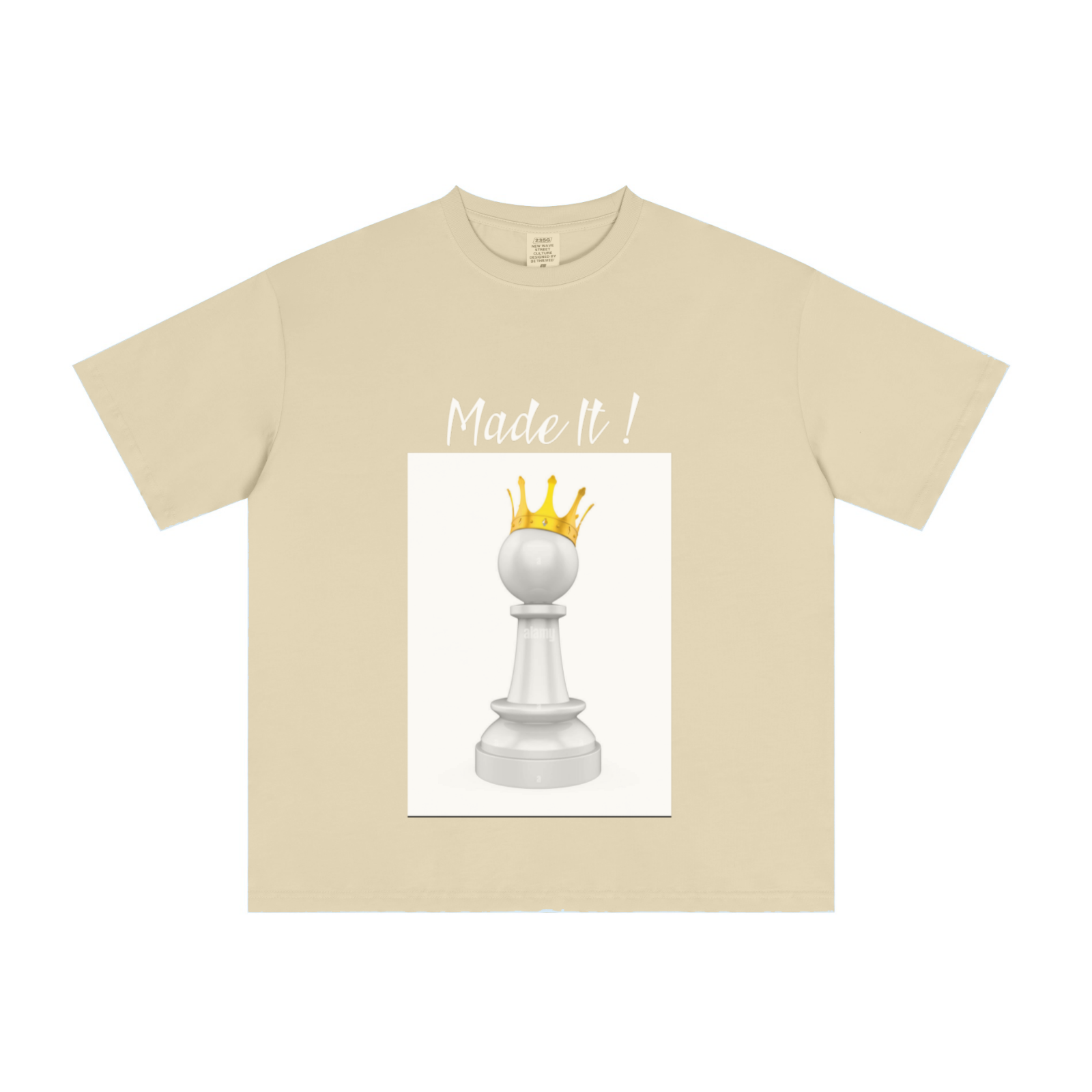 235GSM Men's Cool-Touch T-Shirt  Light yellow