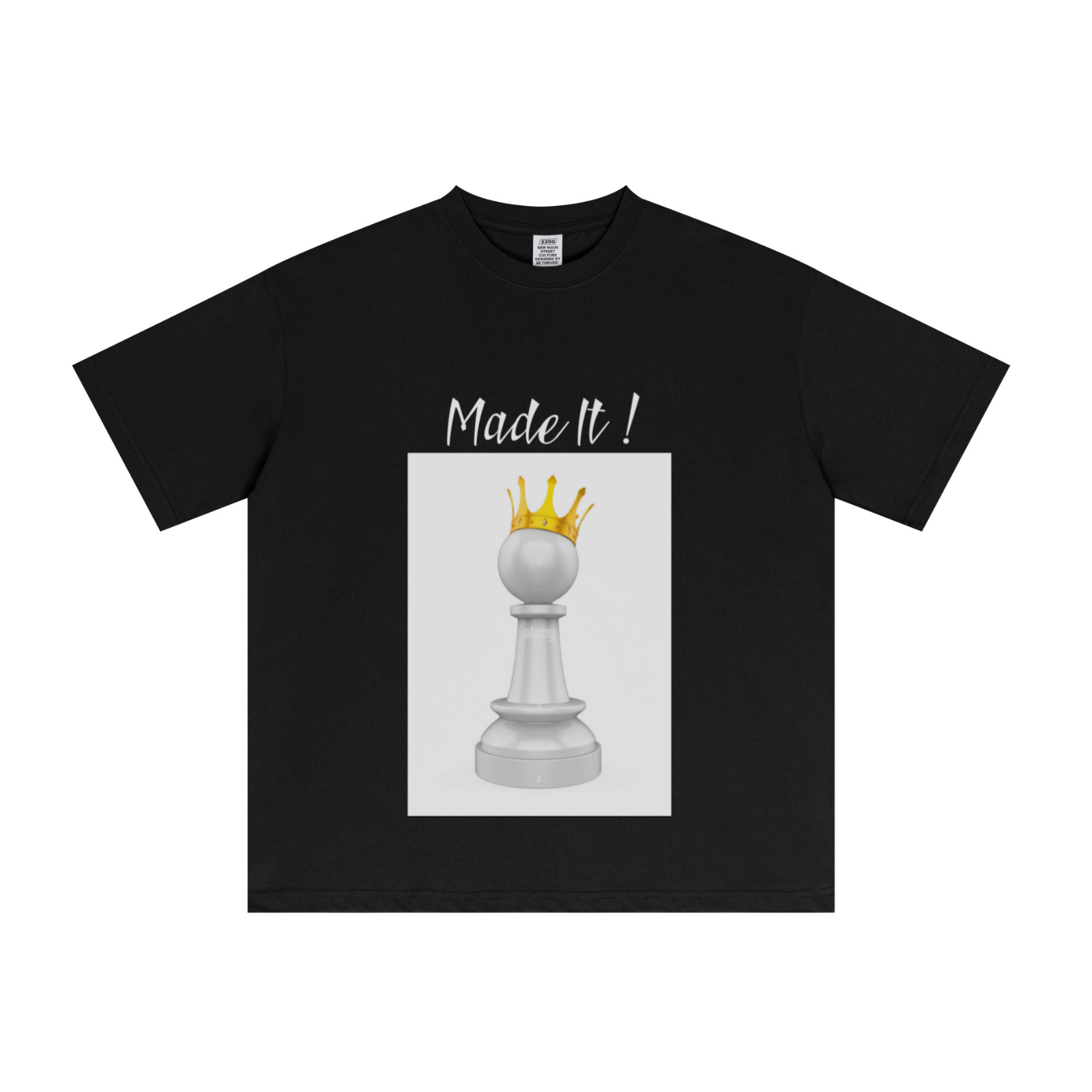 235GSM Men's Cool-Touch T-Shirt  Black