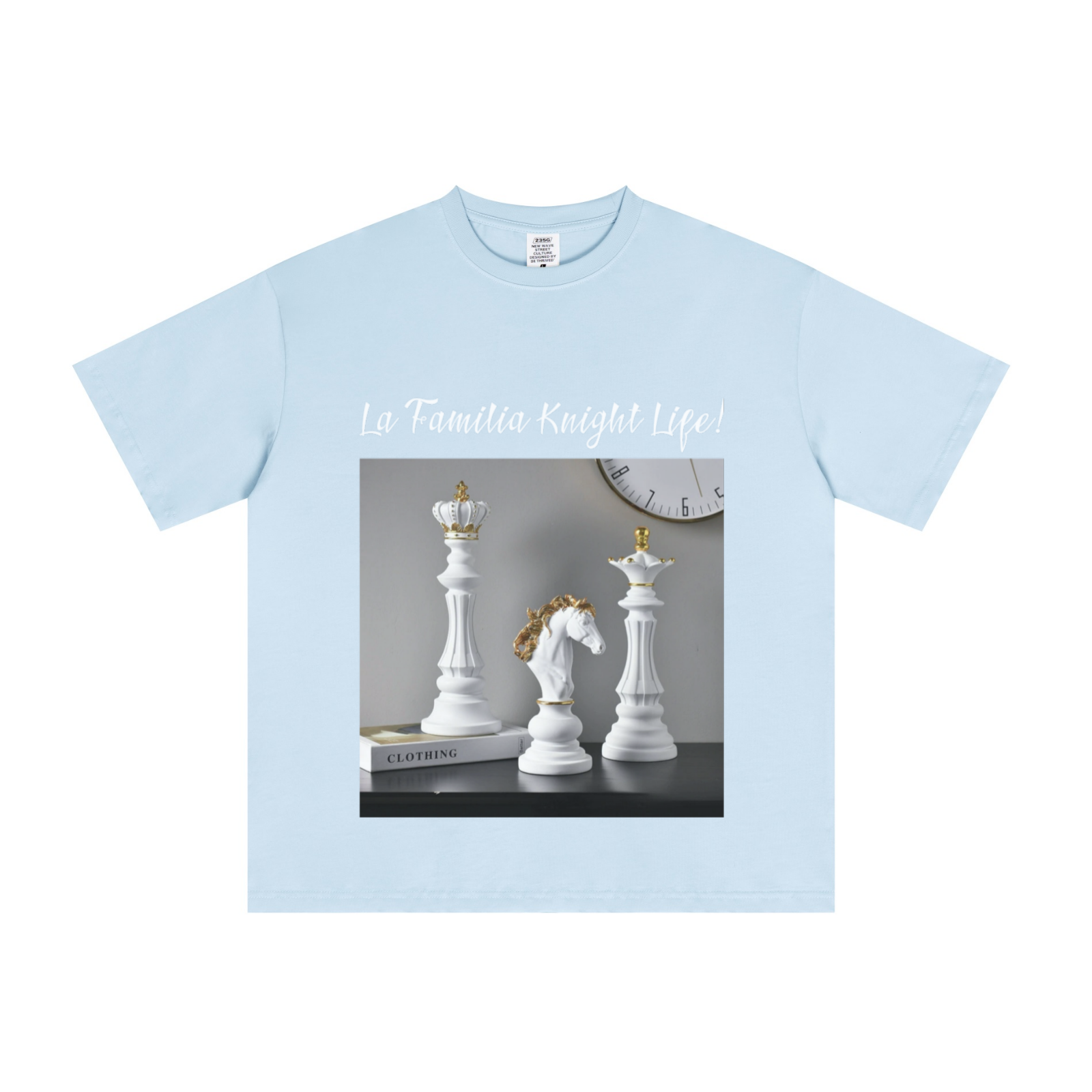 235GSM Men's Cool-Touch T-Shirt  Light blue