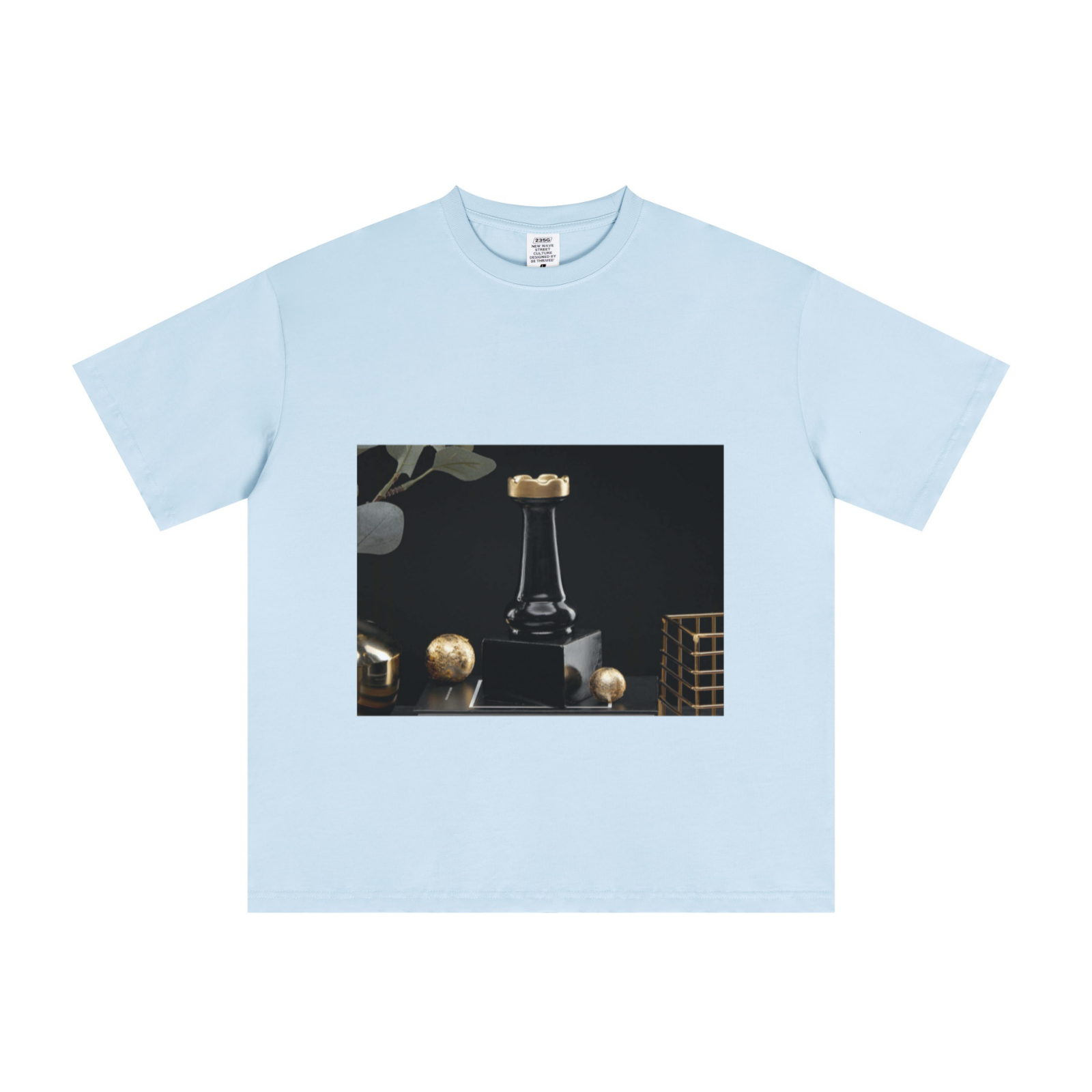 235GSM Men's Cool-Touch T-Shirt  Light blue