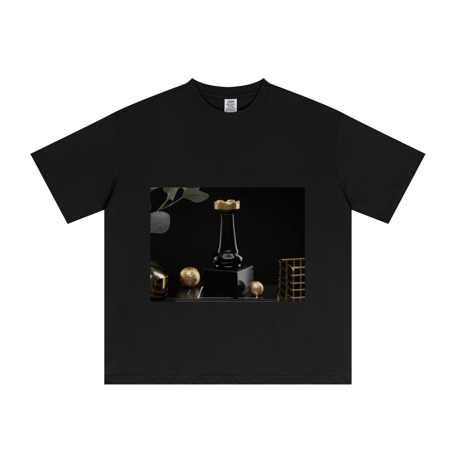 235GSM Men's Cool-Touch T-Shirt  Black