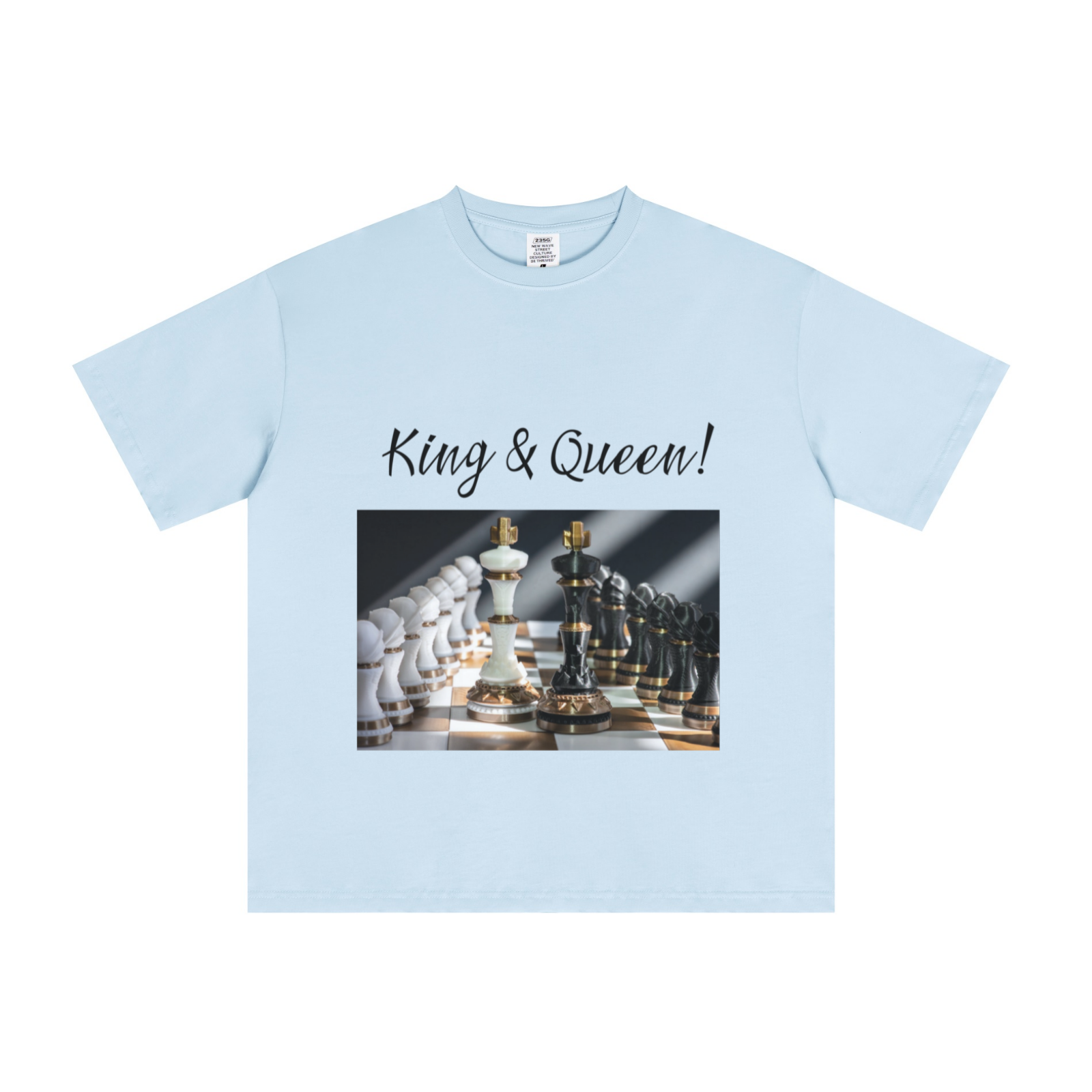 235GSM Men's Cool-Touch T-Shirt  Light blue