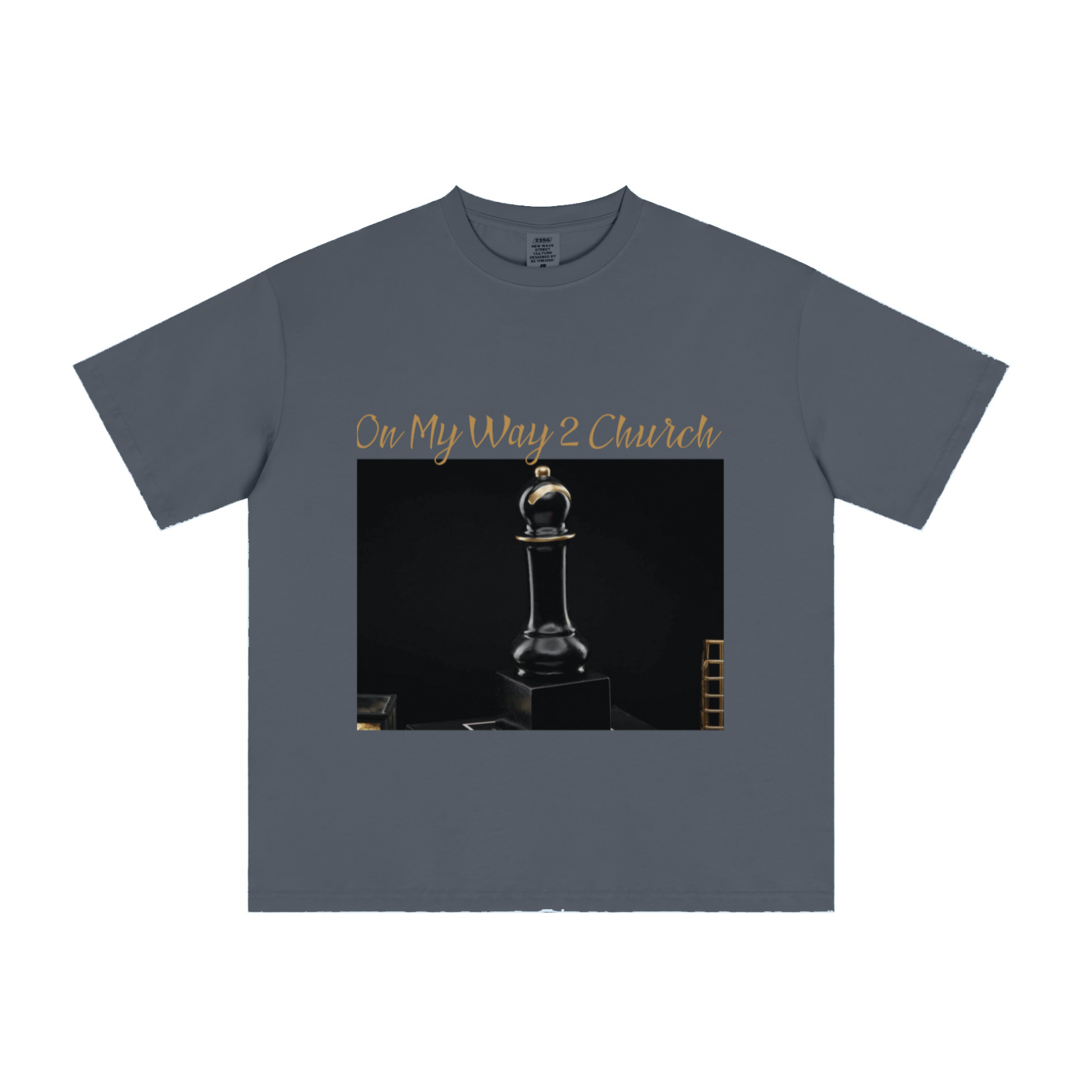 235GSM Men's Cool-Touch T-Shirt  Dark blue