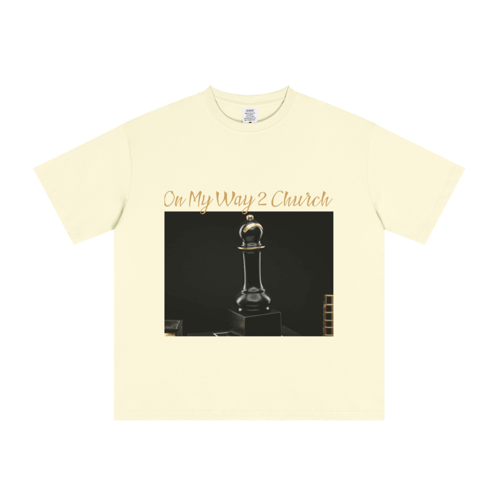 235GSM Men's Cool-Touch T-Shirt  Apricot