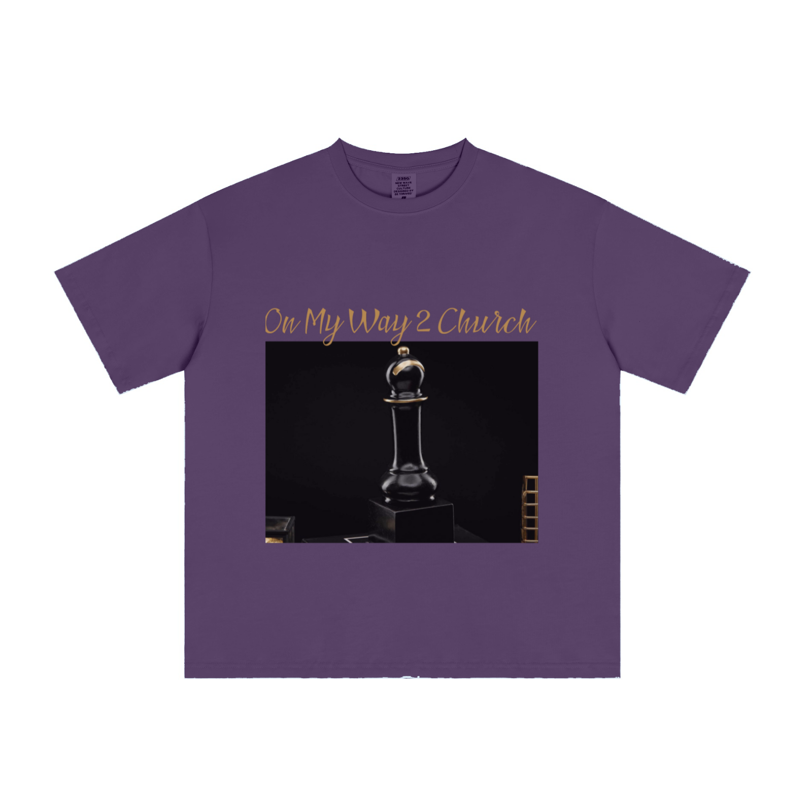 235GSM Men's Cool-Touch T-Shirt  Purple