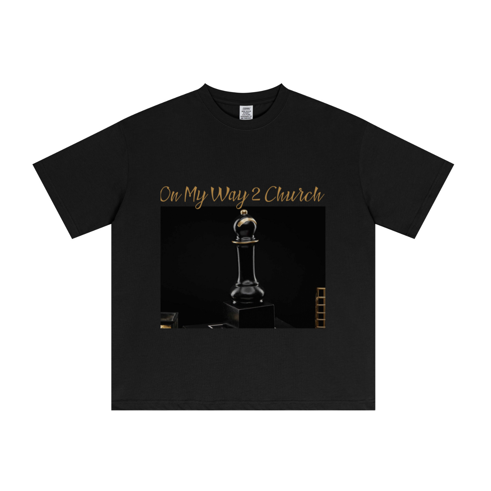 235GSM Men's Cool-Touch T-Shirt  Black