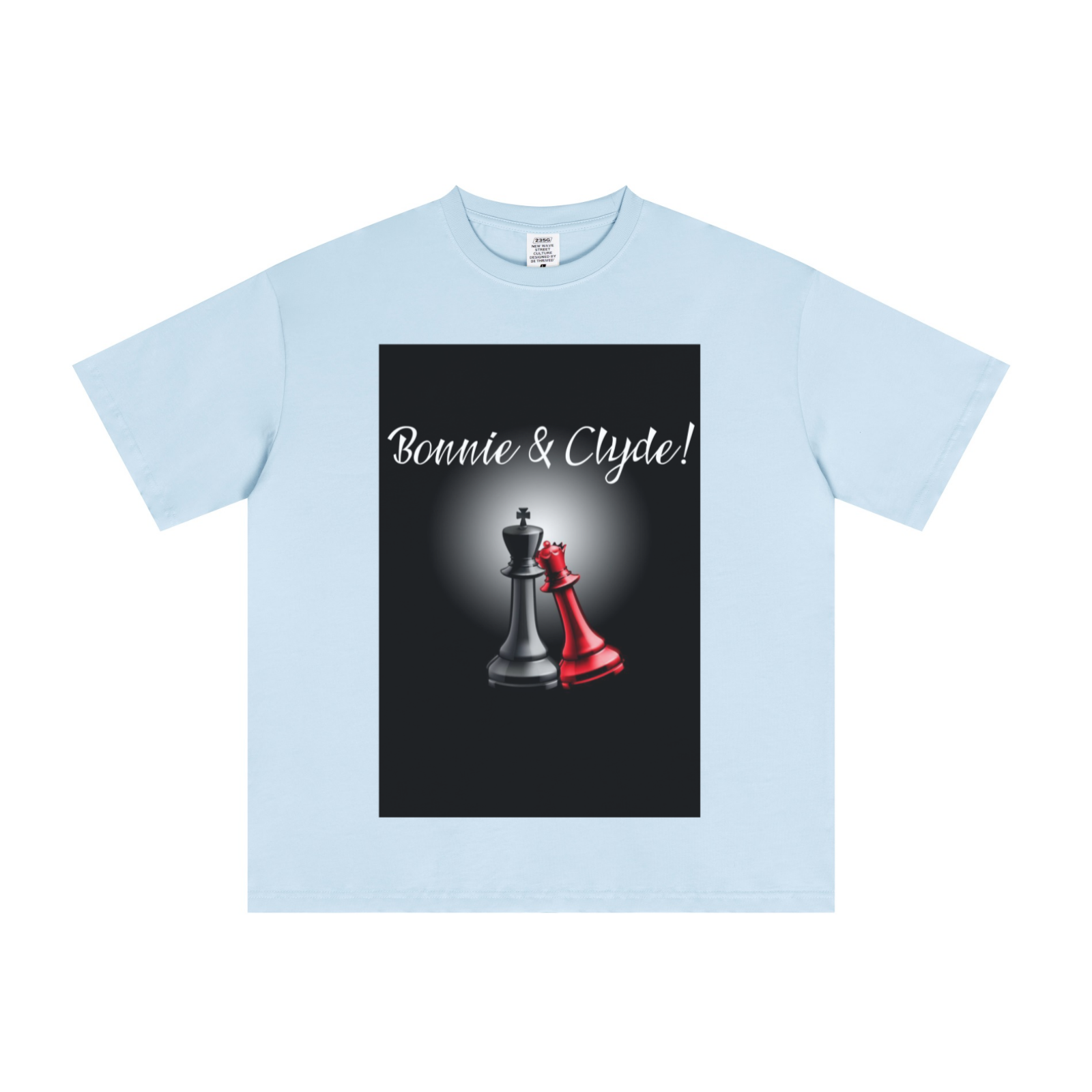 235GSM Men's Cool-Touch T-Shirt  Light blue