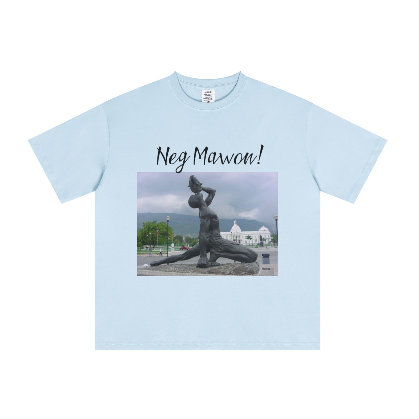 235GSM Men's Cool-Touch T-Shirt  Light blue