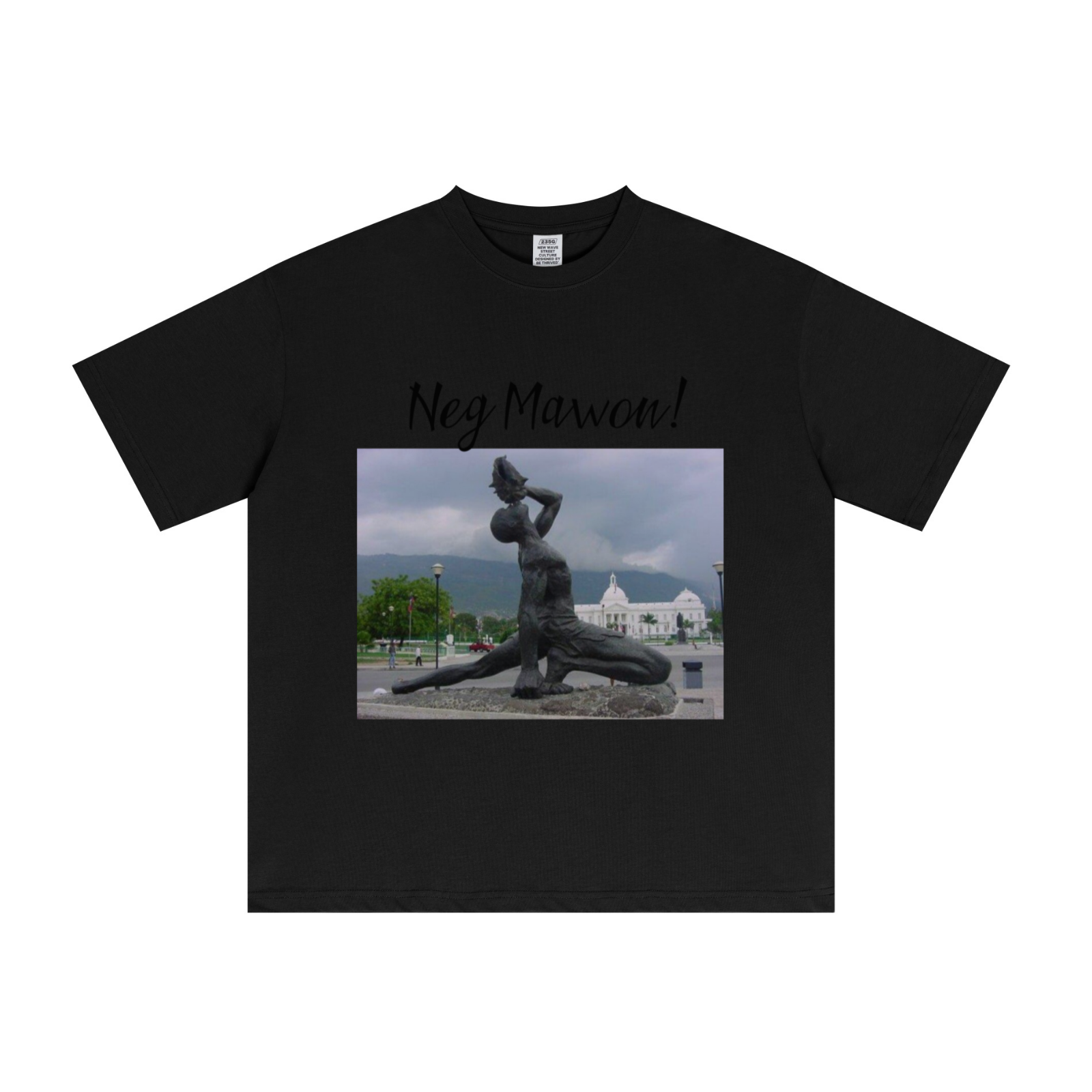 235GSM Men's Cool-Touch T-Shirt  Black