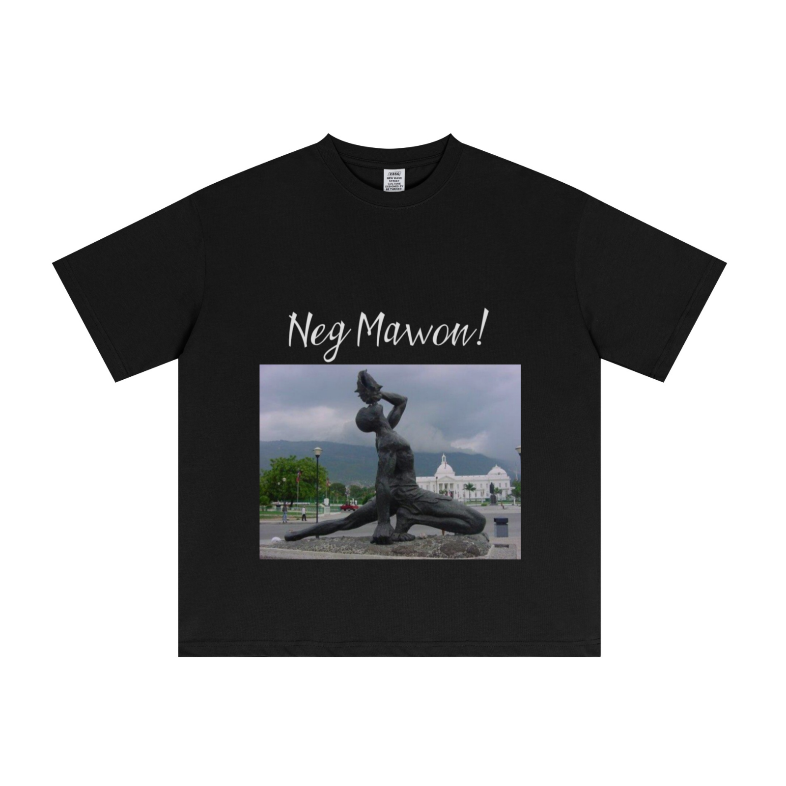 235GSM Men's Cool-Touch T-Shirt  Black