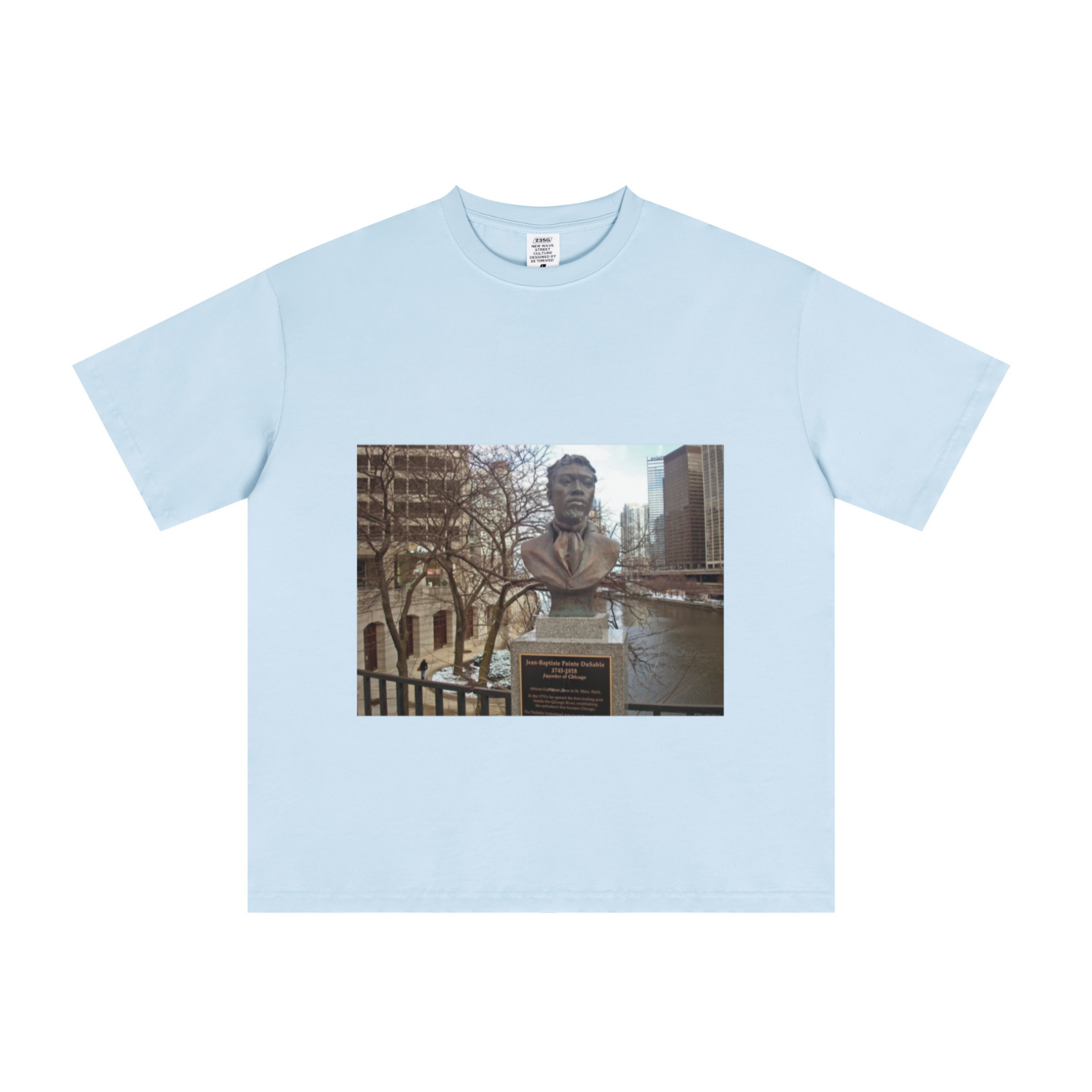 235GSM Men's Cool-Touch T-Shirt  Light blue