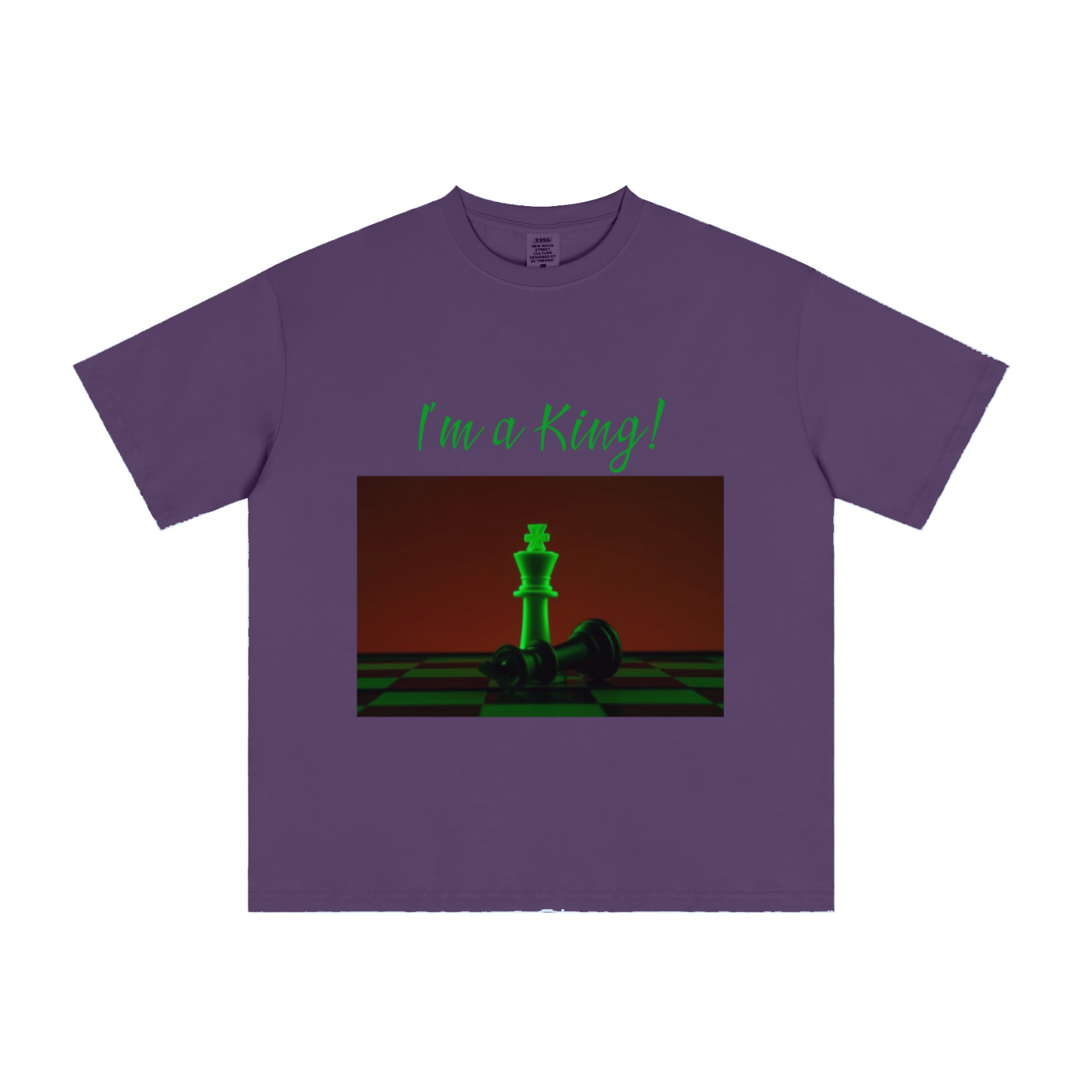 235GSM Men's Cool-Touch T-Shirt  Purple
