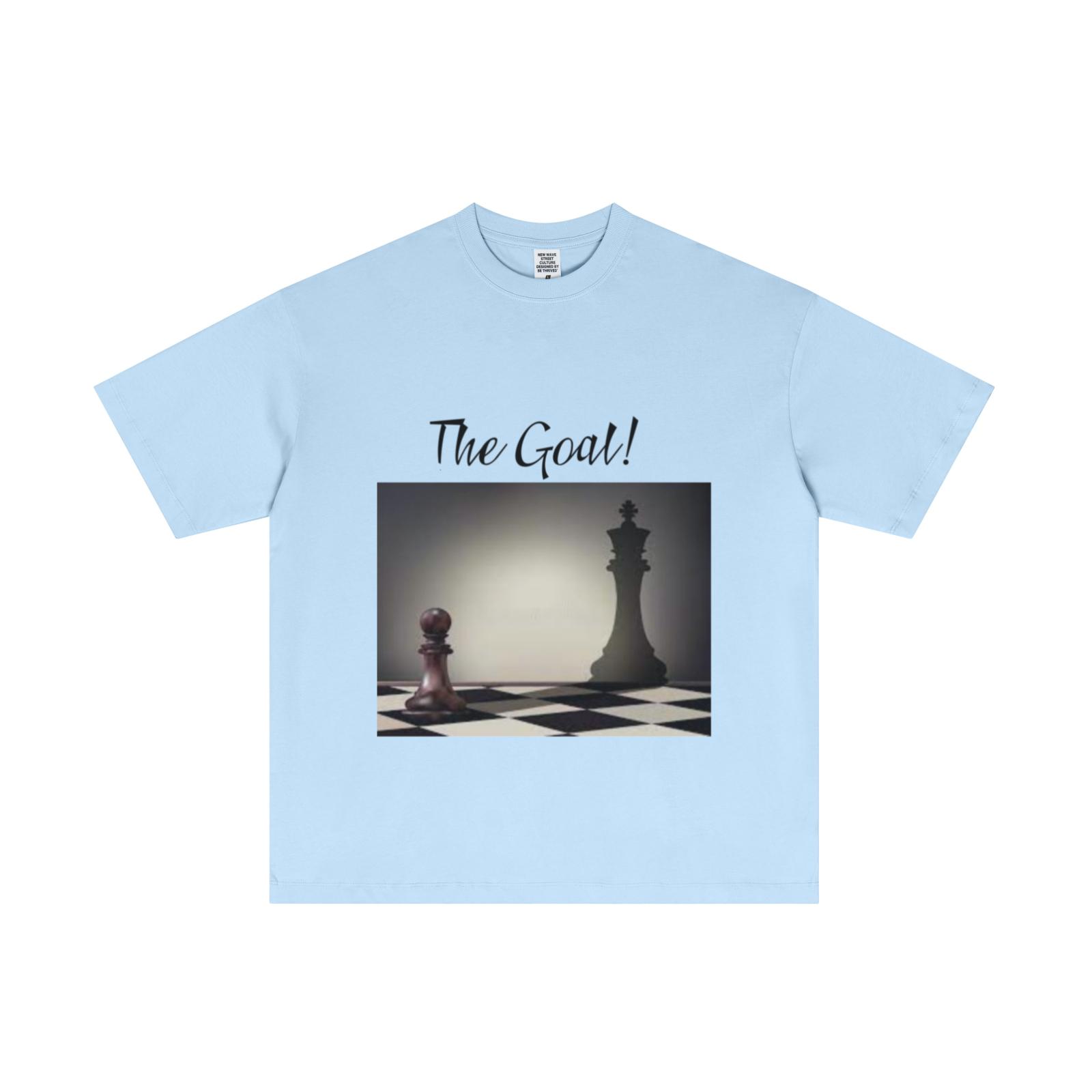 180GSM Men's Lightweight T-Shirt Light blue