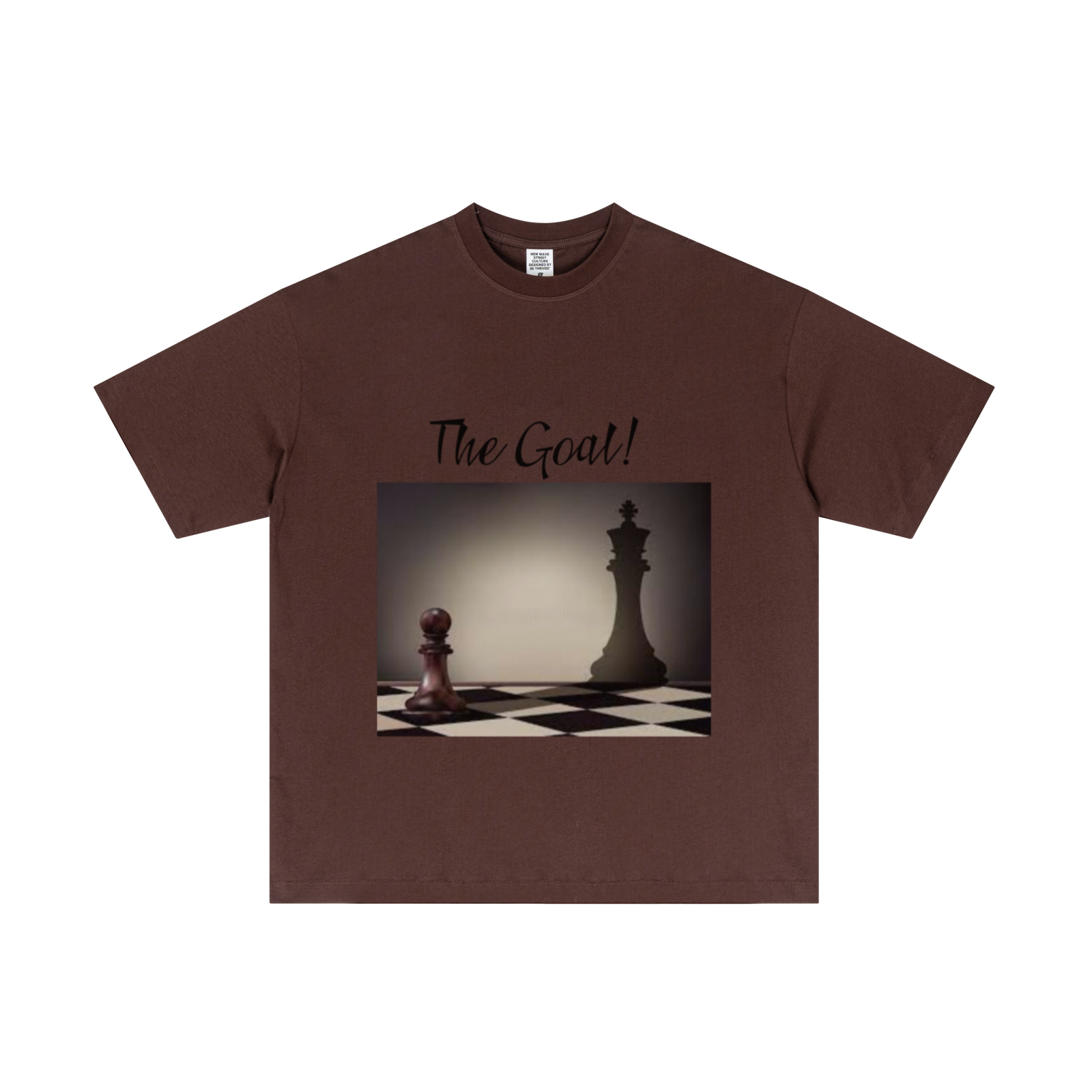 180GSM Men's Lightweight T-Shirt Dark brown