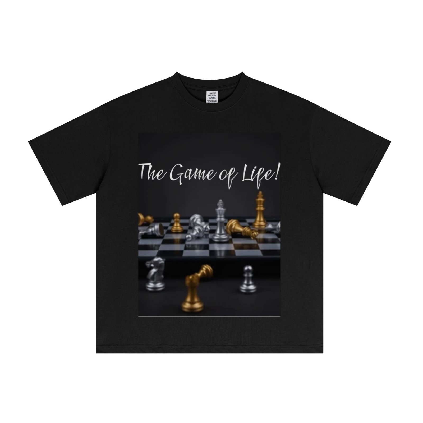 235GSM Men's Cool-Touch T-Shirt  Black