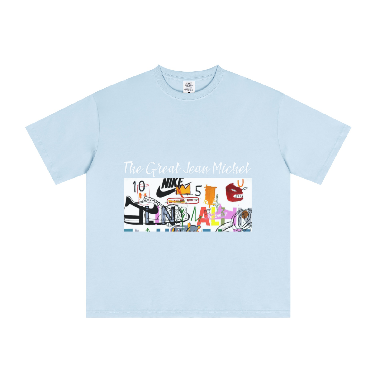235GSM Men's Cool-Touch T-Shirt  Light blue