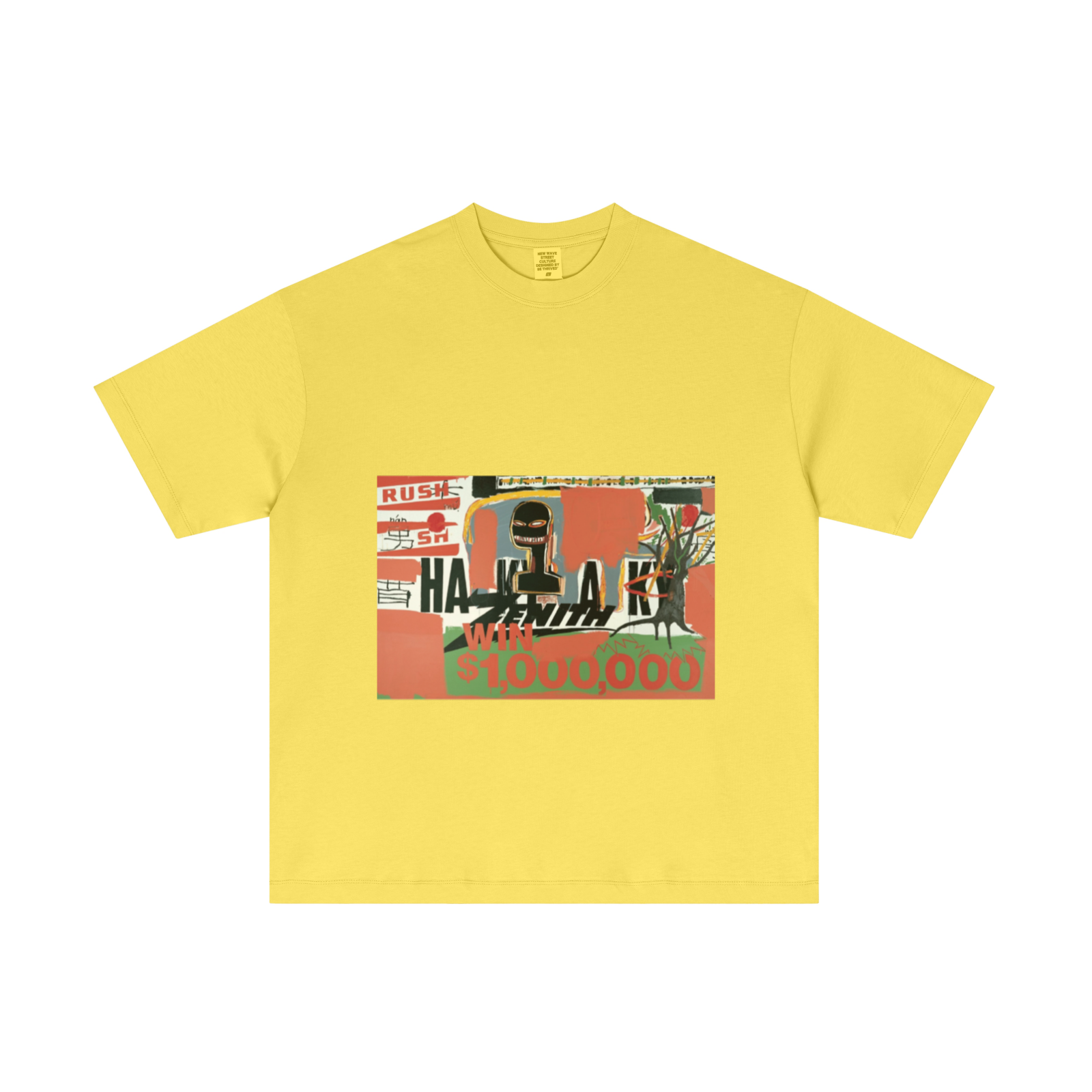 180GSM Men's Lightweight T-Shirt Yellow