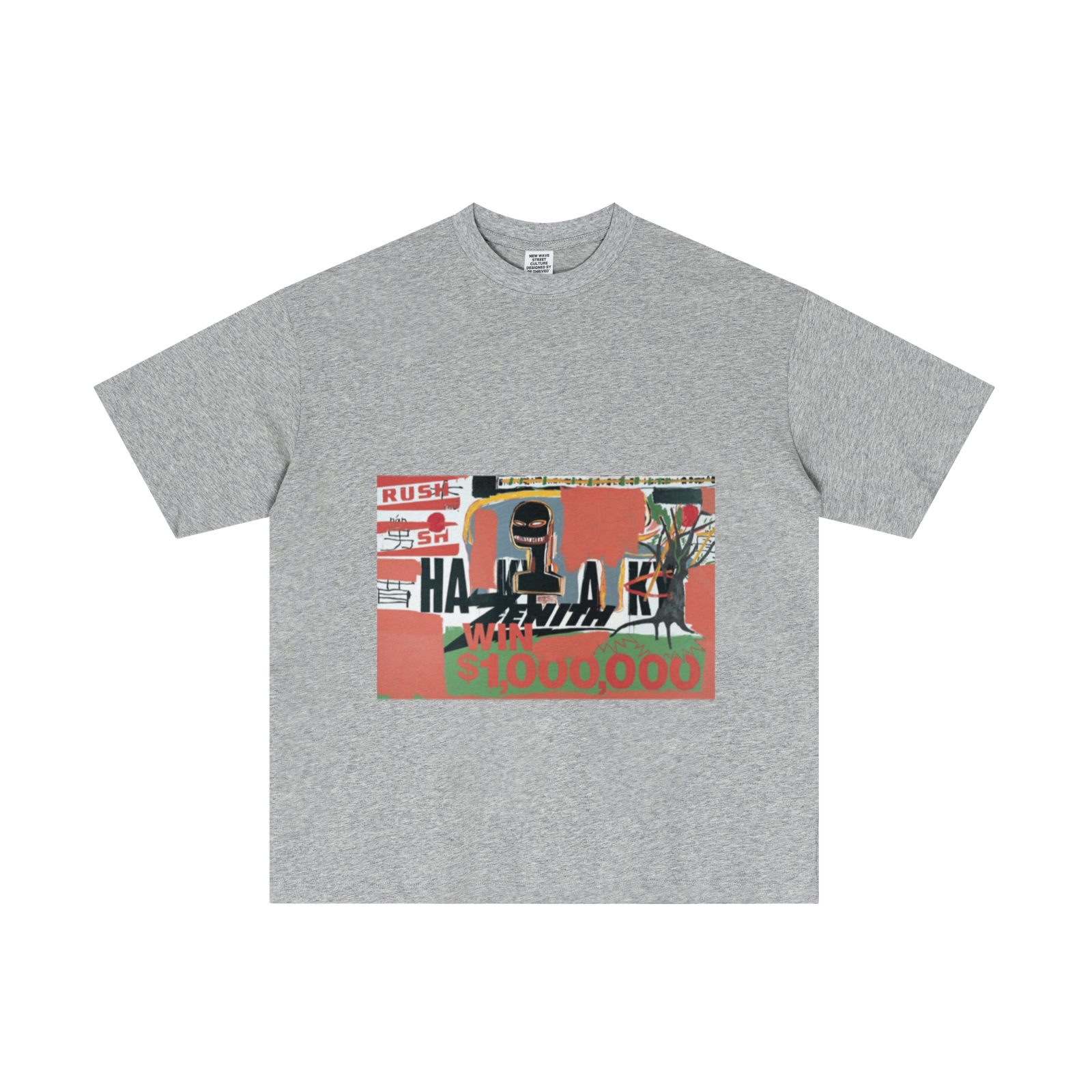 180GSM Men's Lightweight T-Shirt LIght gray