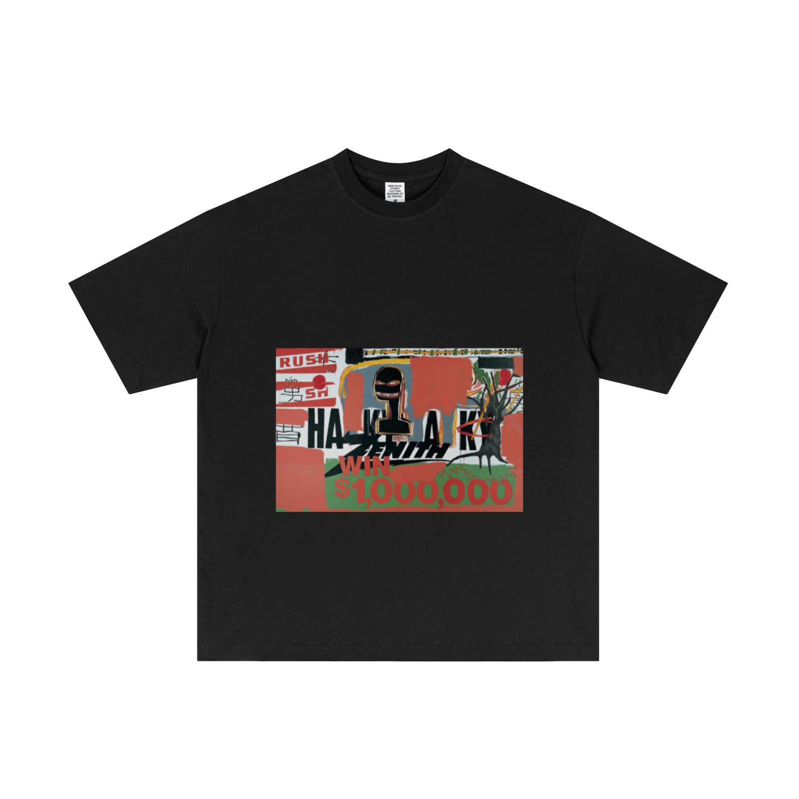 180GSM Men's Lightweight T-Shirt Black