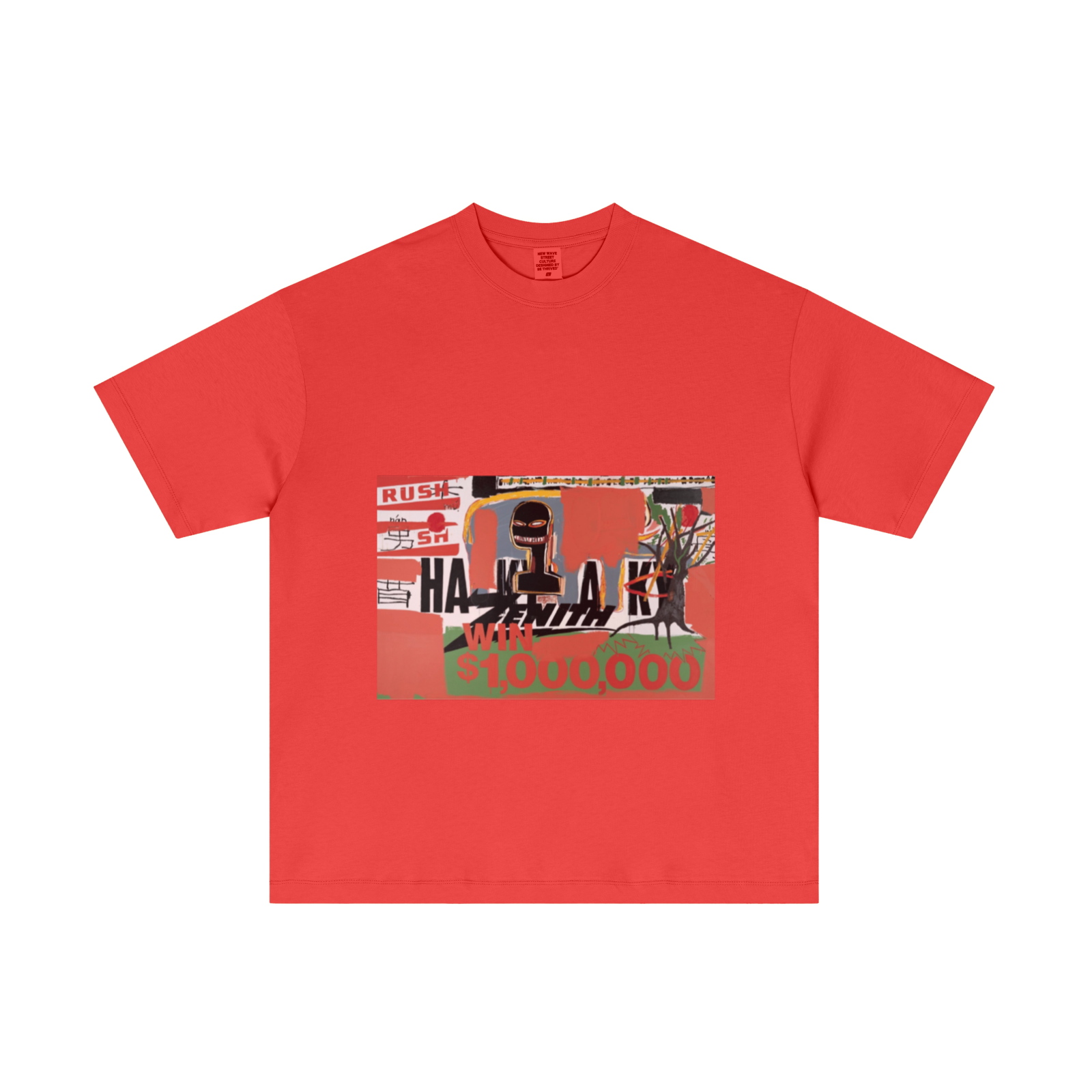 180GSM Men's Lightweight T-Shirt Red