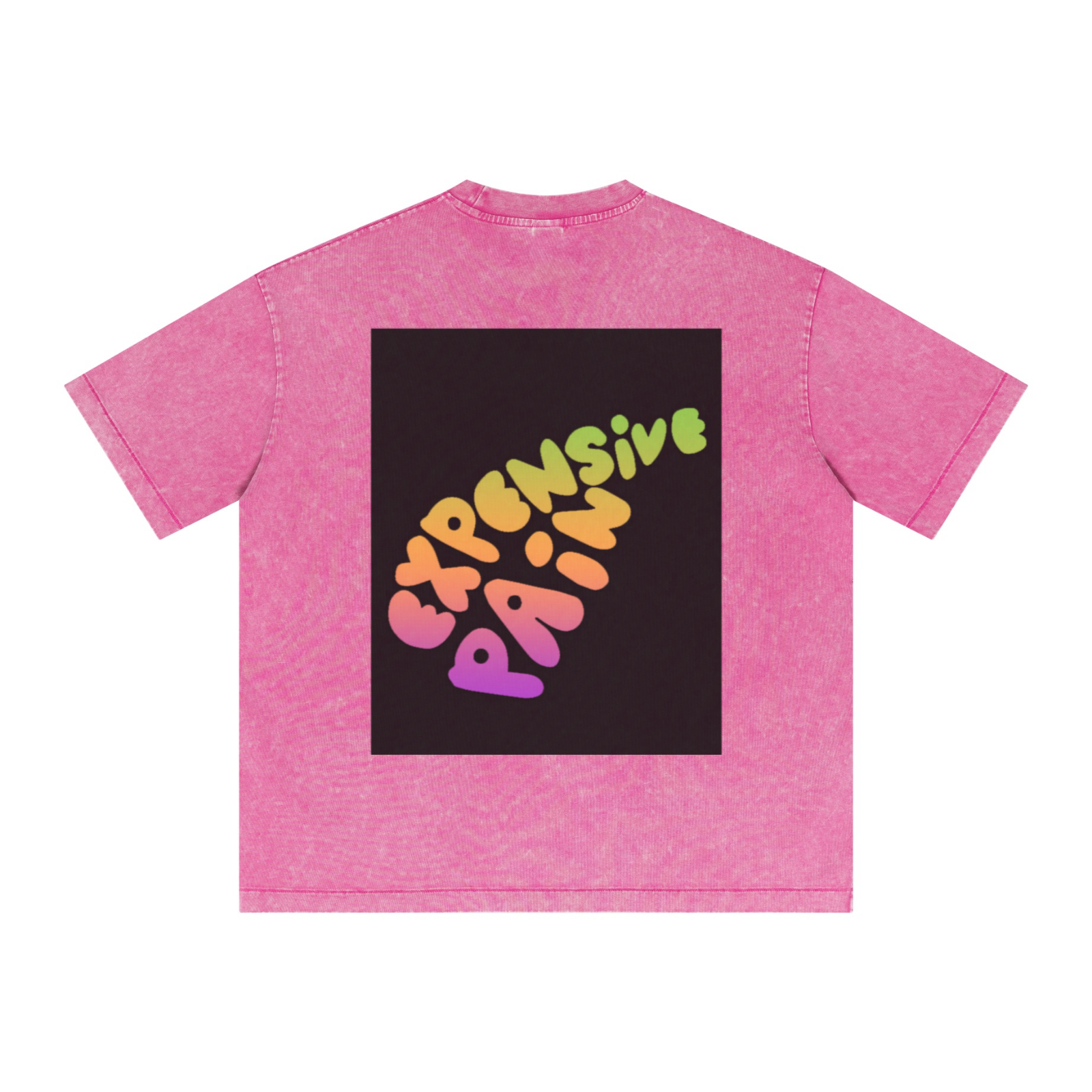 285GSM Vintage Snowflake Wash T-shirt Pink