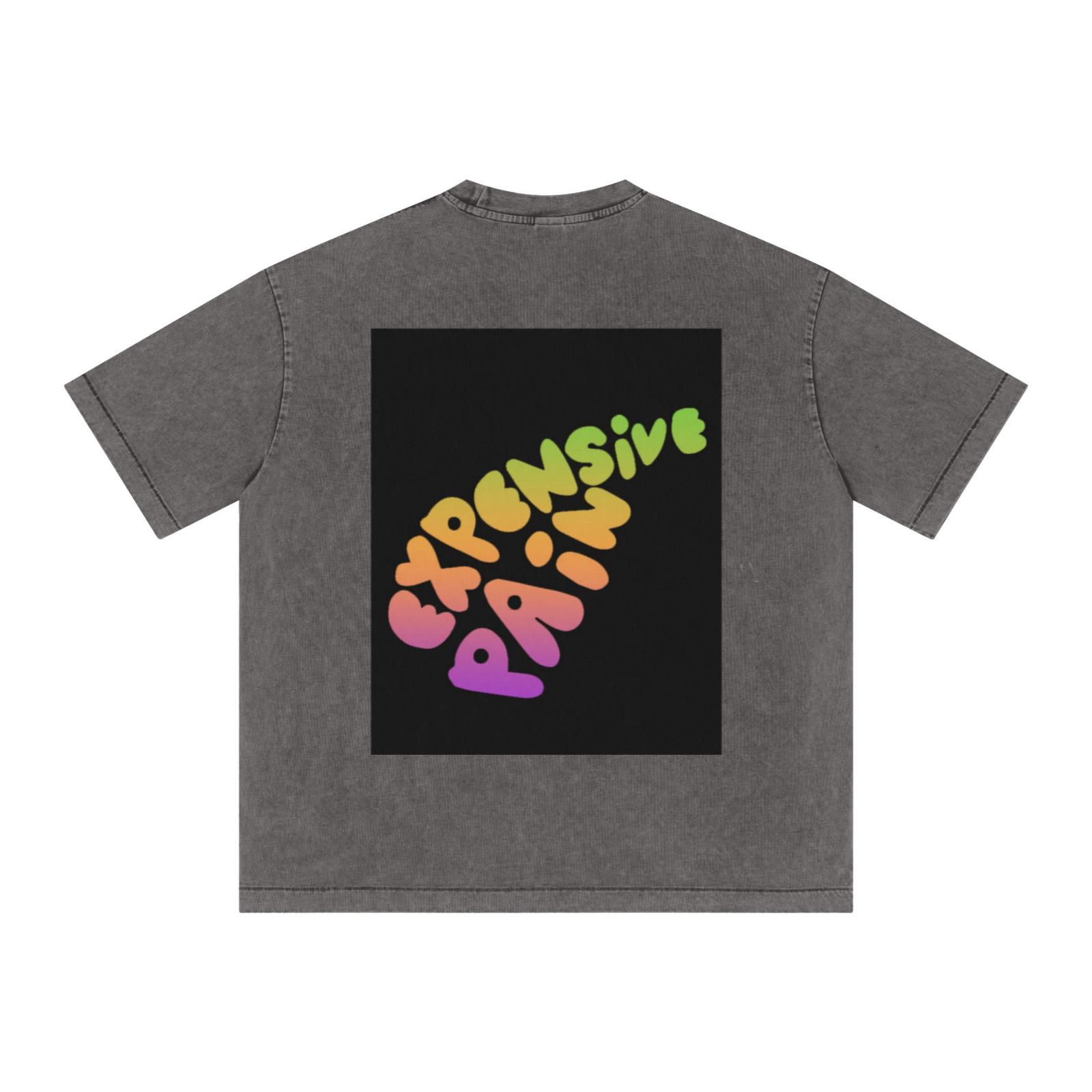 285GSM Vintage Snowflake Wash T-shirt Dark gray