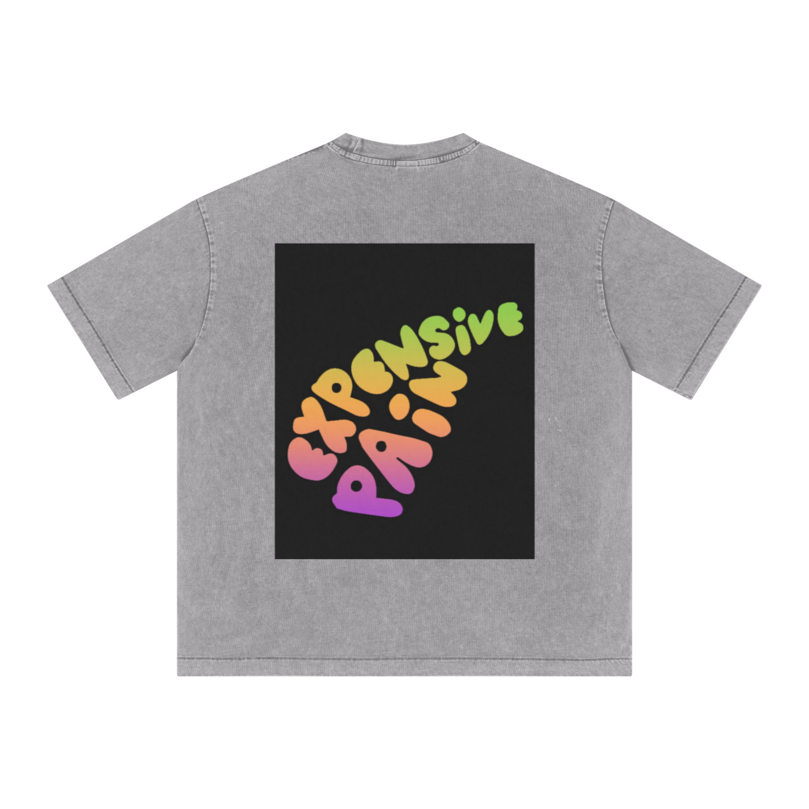 285GSM Vintage Snowflake Wash T-shirt Light grey