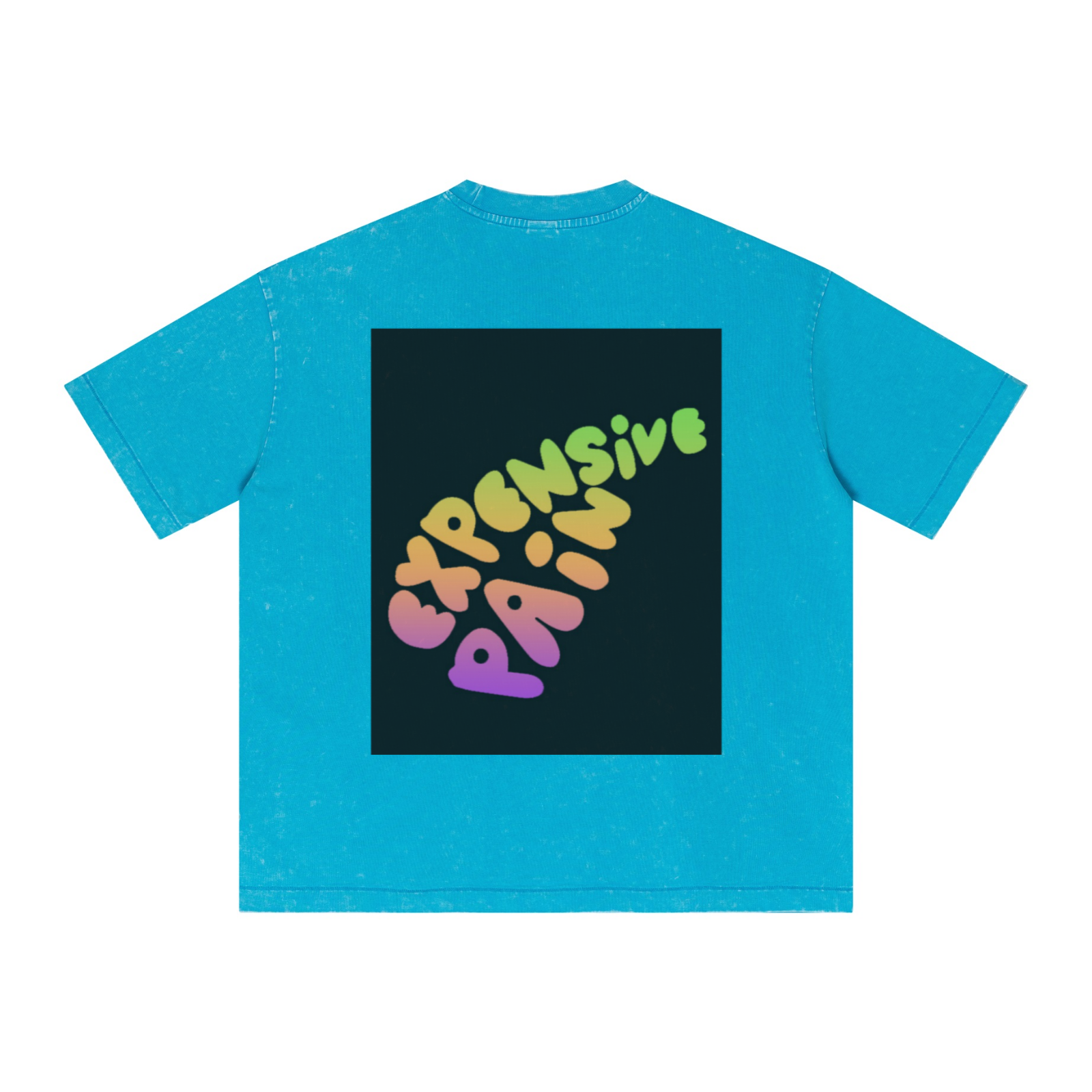 285GSM Vintage Snowflake Wash T-shirt Blue