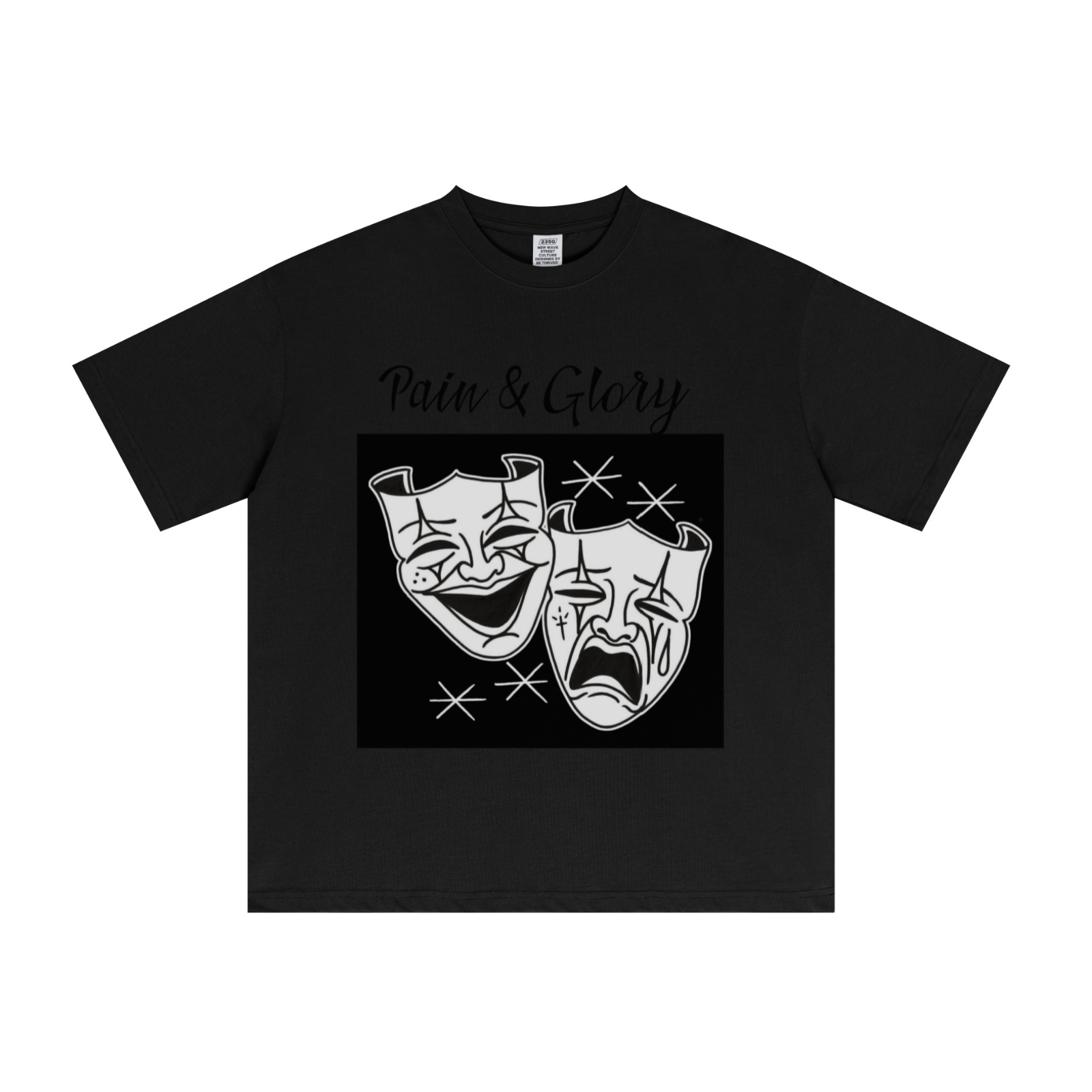 235GSM Men's Cool-Touch T-Shirt  Black