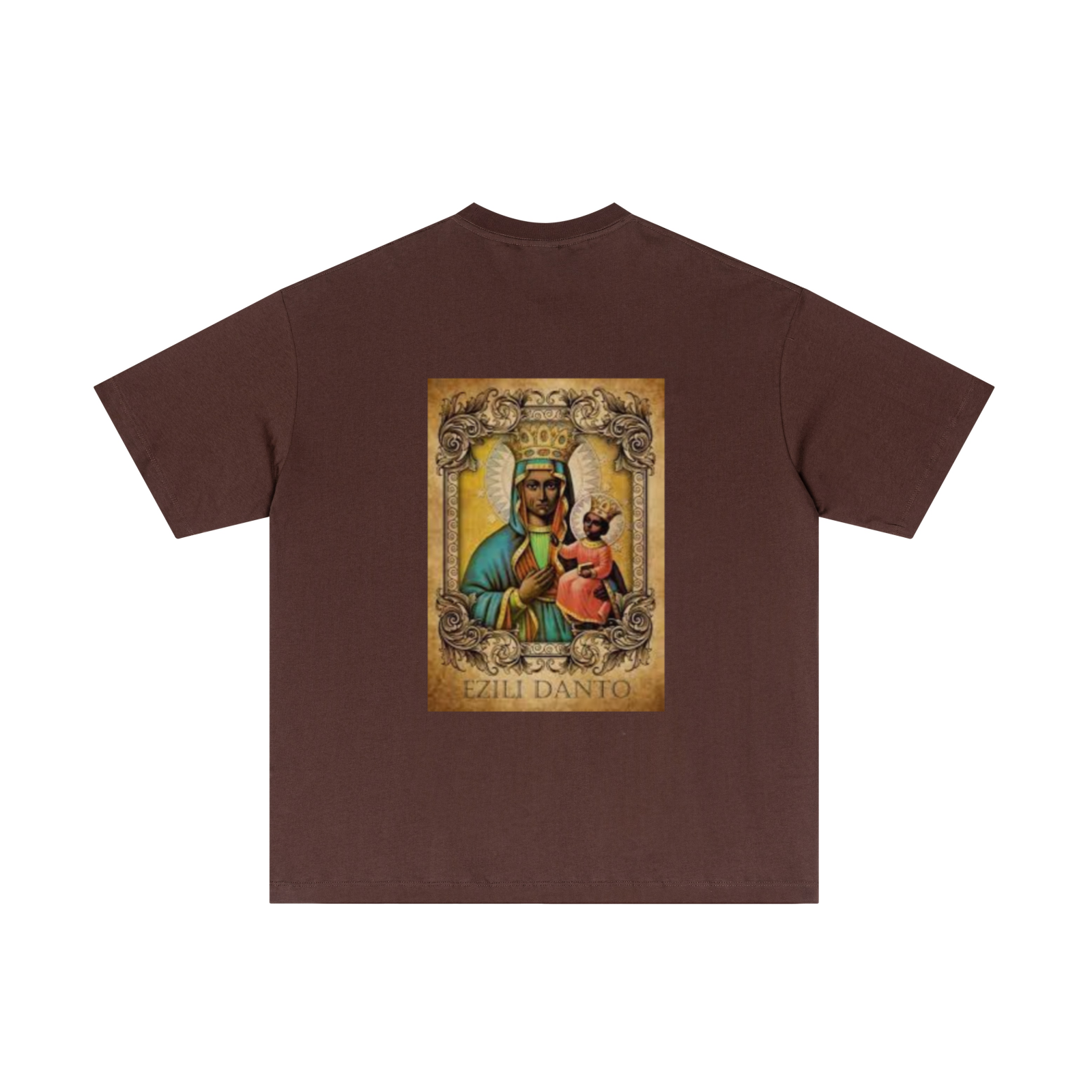 180GSM Men's Lightweight T-Shirt Dark brown