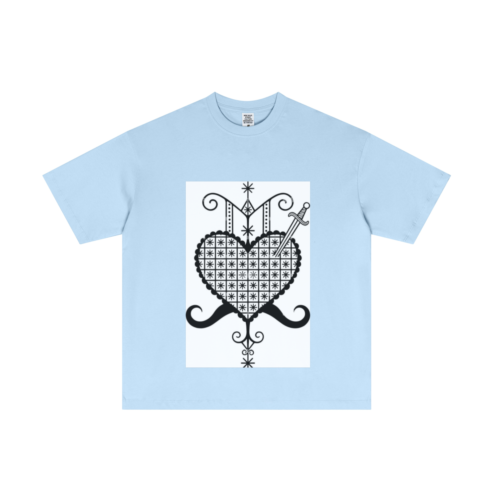 180GSM Men's Lightweight T-Shirt Light blue