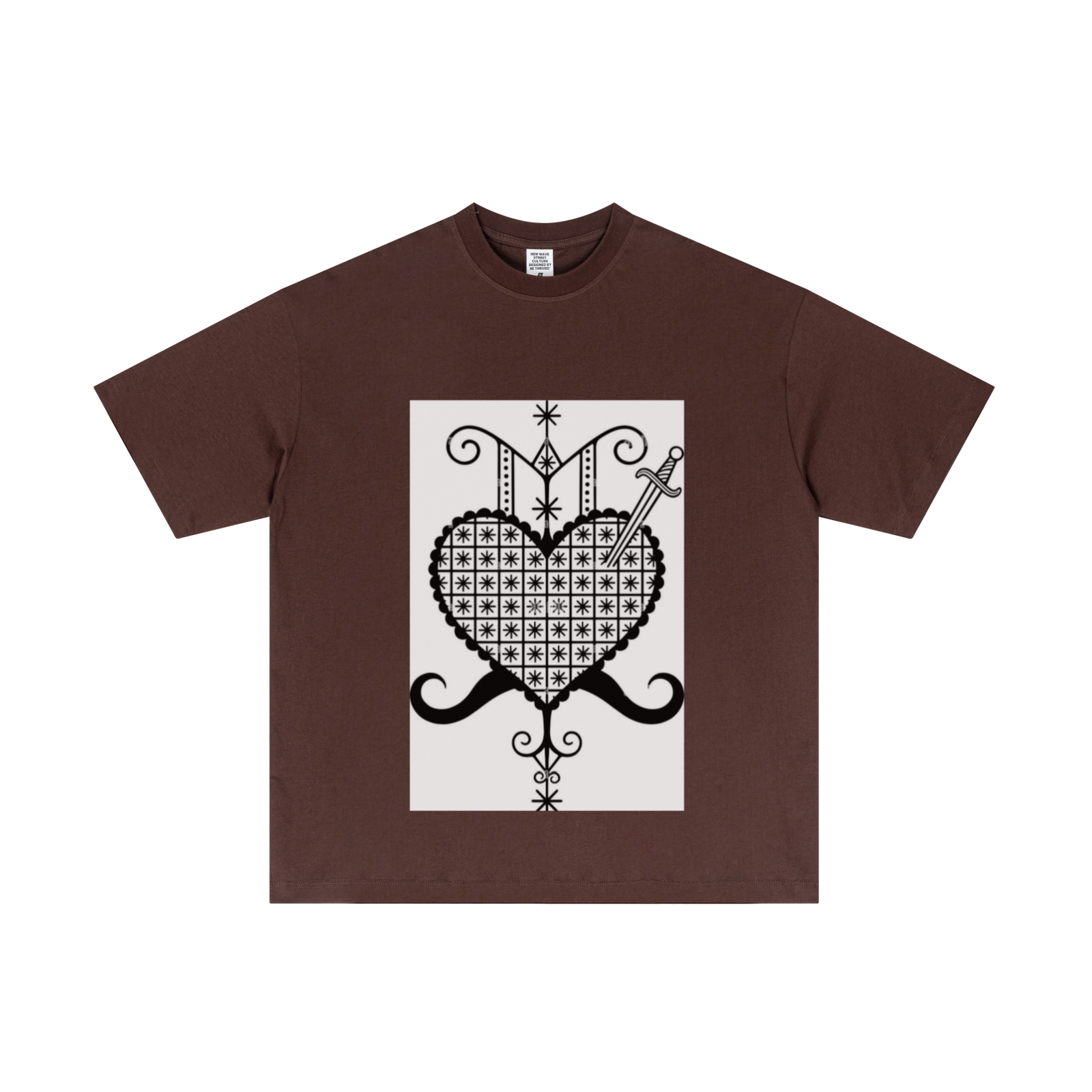 180GSM Men's Lightweight T-Shirt Dark brown
