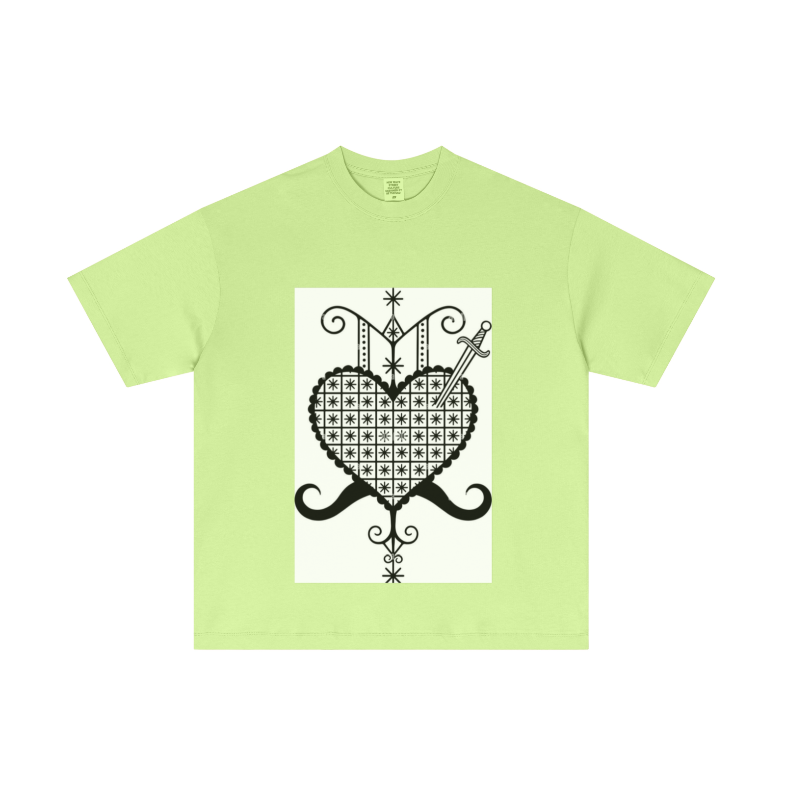 180GSM Men's Lightweight T-Shirt Fluorescent green