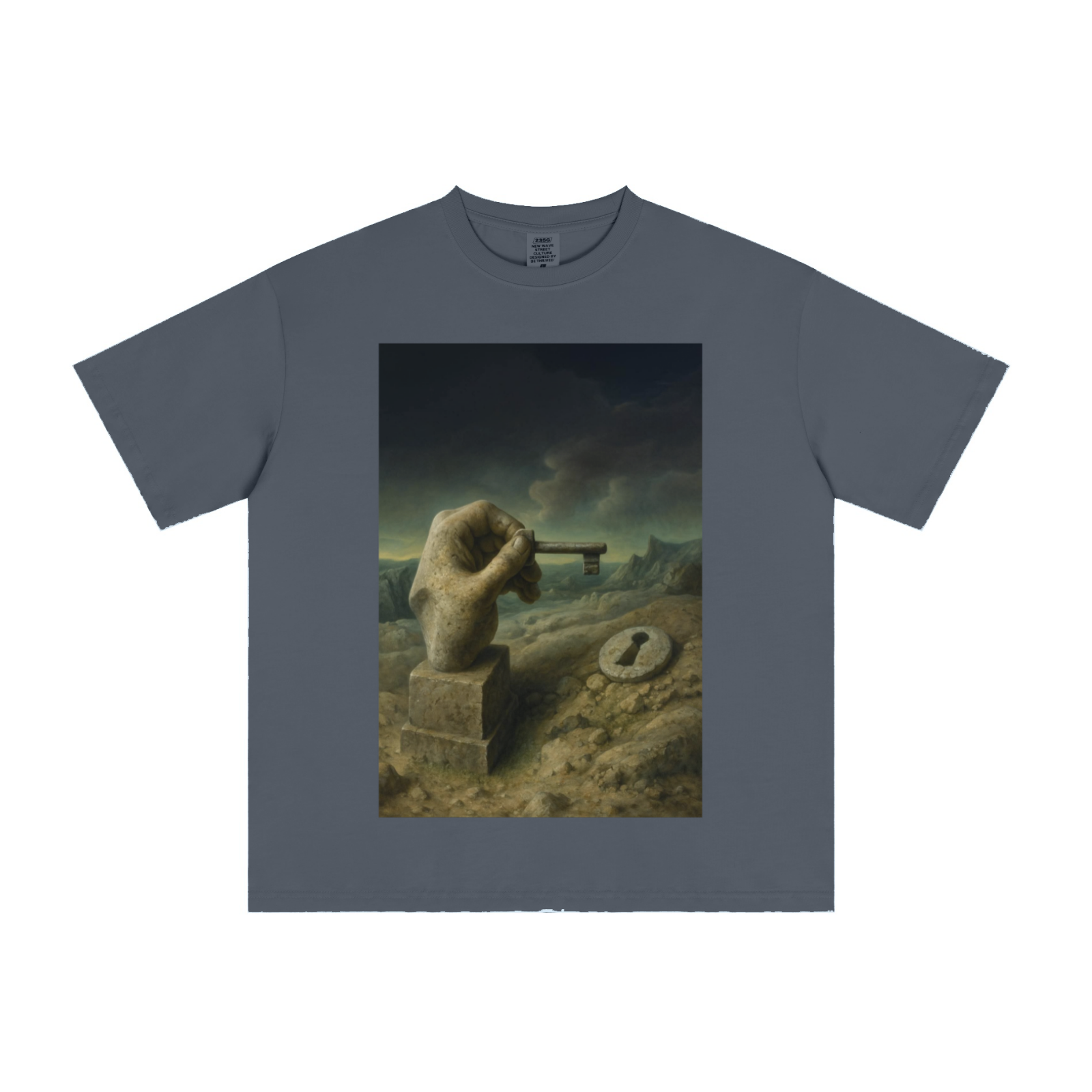 235GSM Men's Cool-Touch T-Shirt  Dark blue