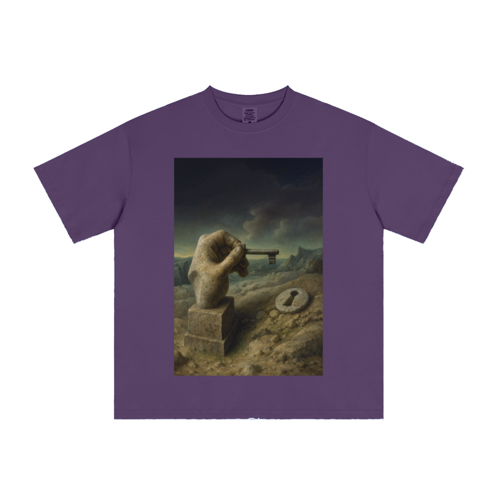 235GSM Men's Cool-Touch T-Shirt  Purple