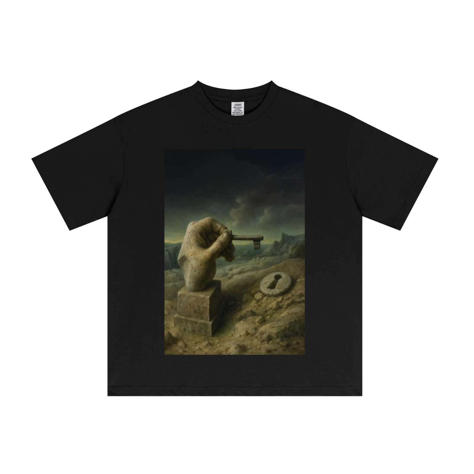 235GSM Men's Cool-Touch T-Shirt  Black