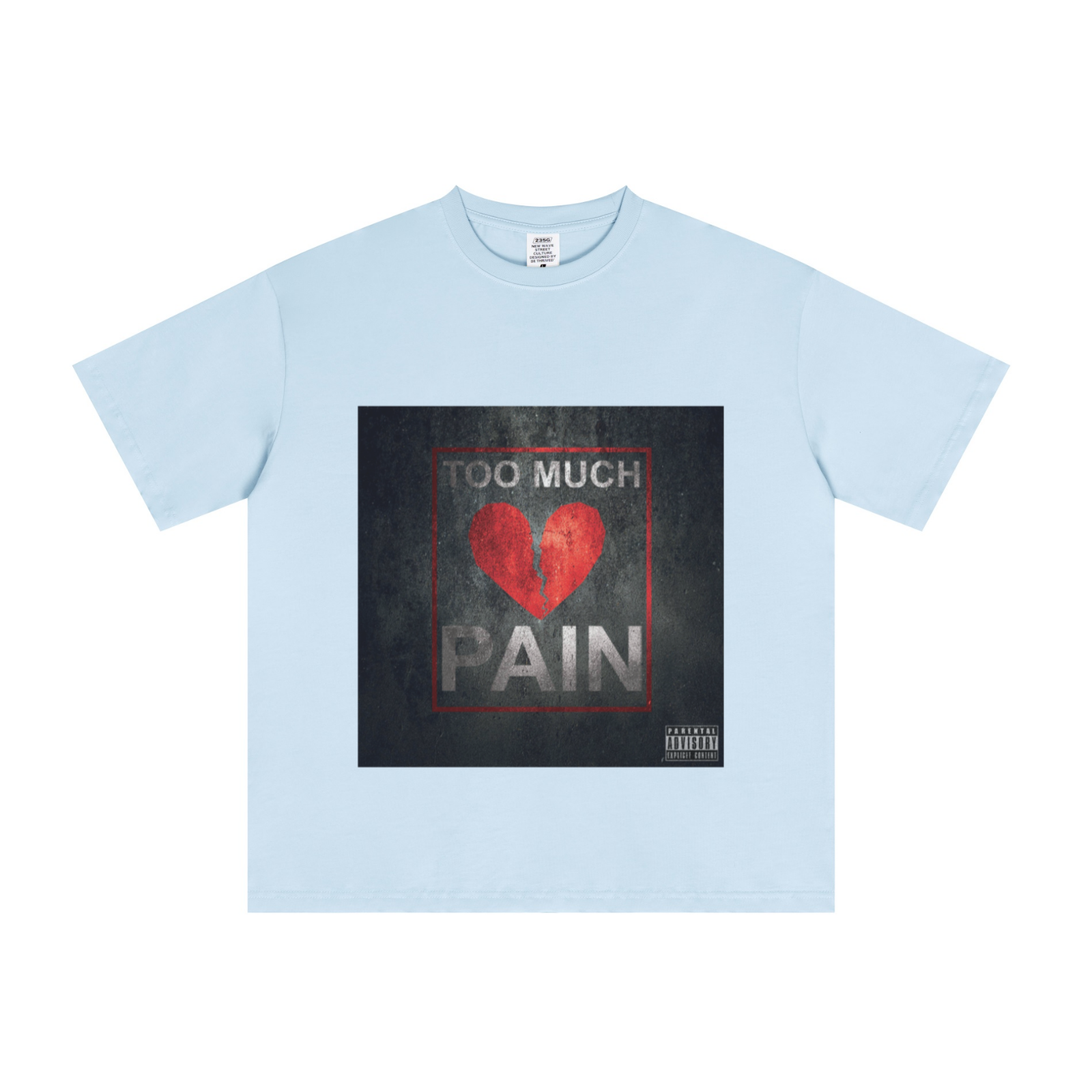 235GSM Men's Cool-Touch T-Shirt  Light blue