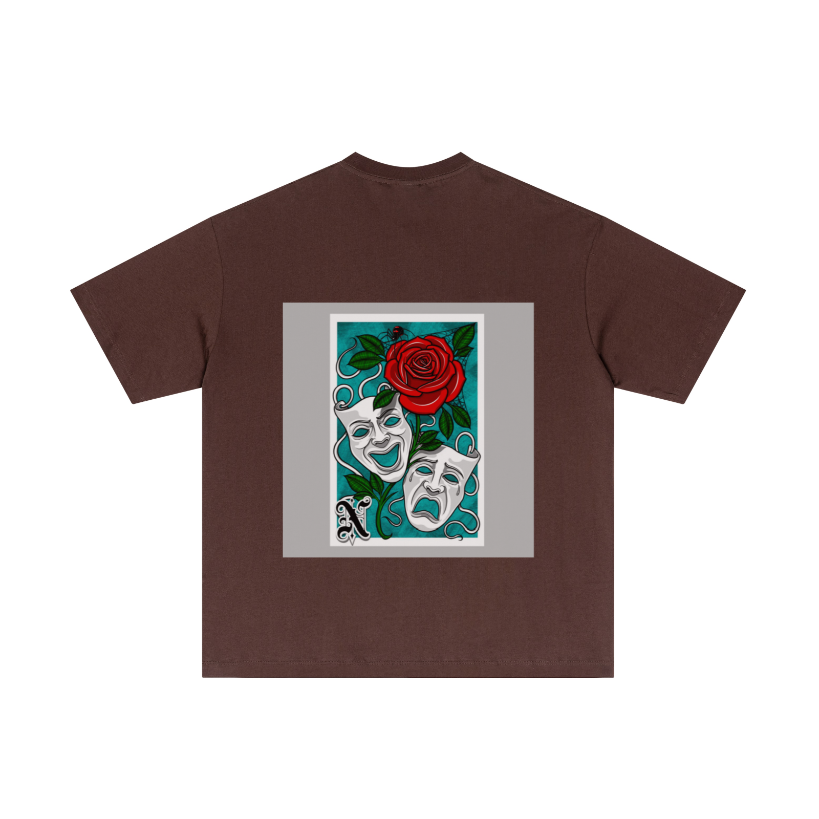 180GSM Men's Lightweight T-Shirt Dark brown