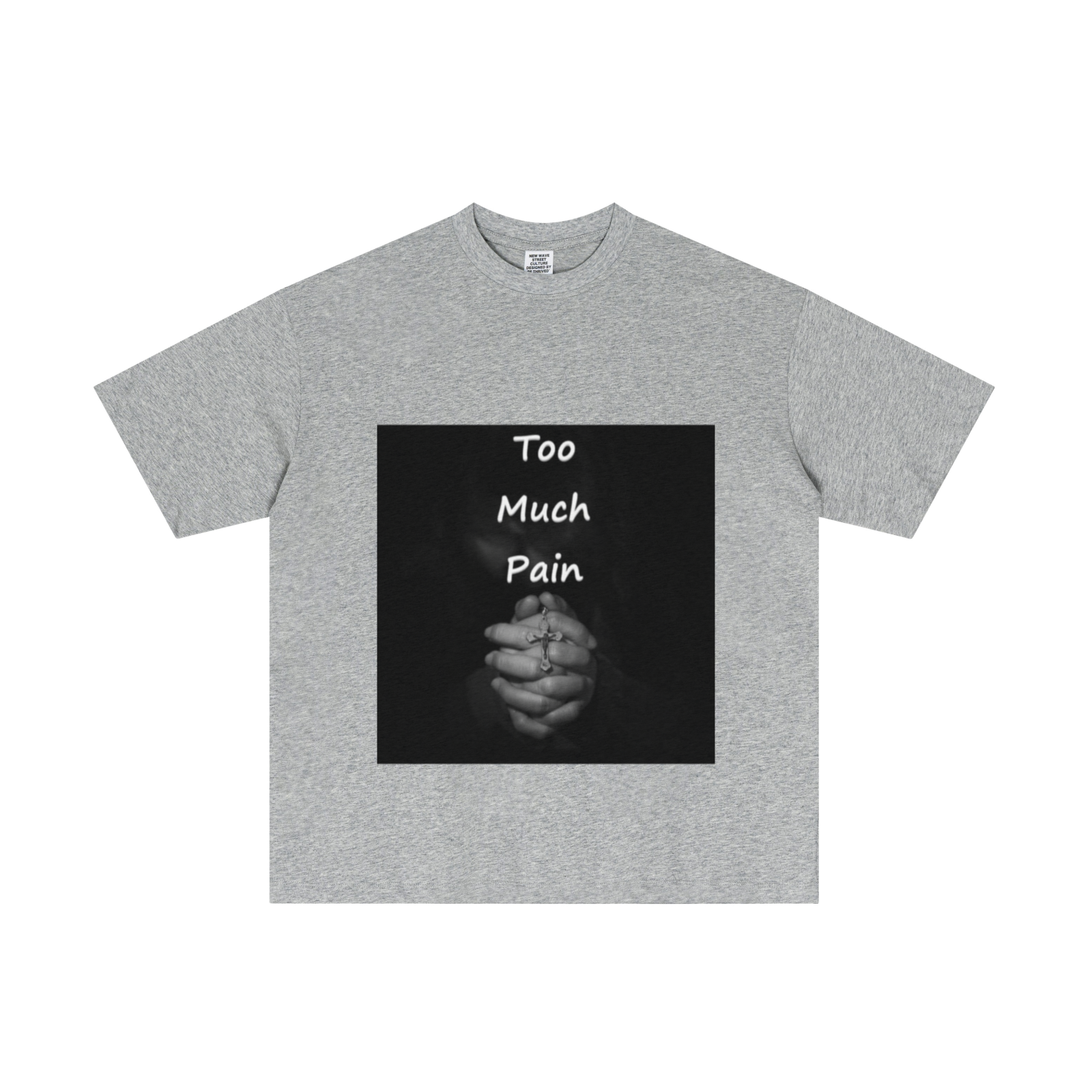 180GSM Men's Lightweight T-Shirt LIght gray