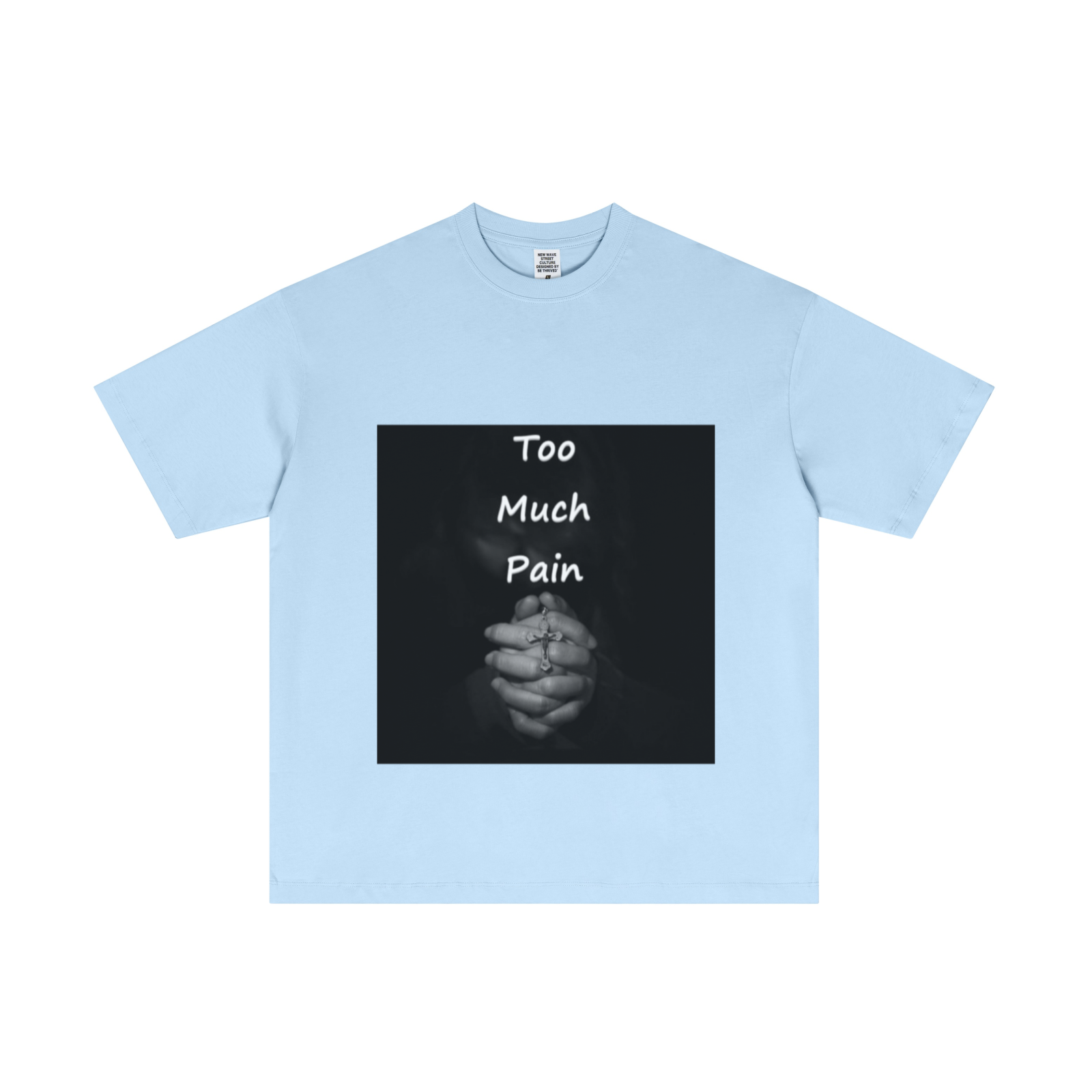 180GSM Men's Lightweight T-Shirt Light blue