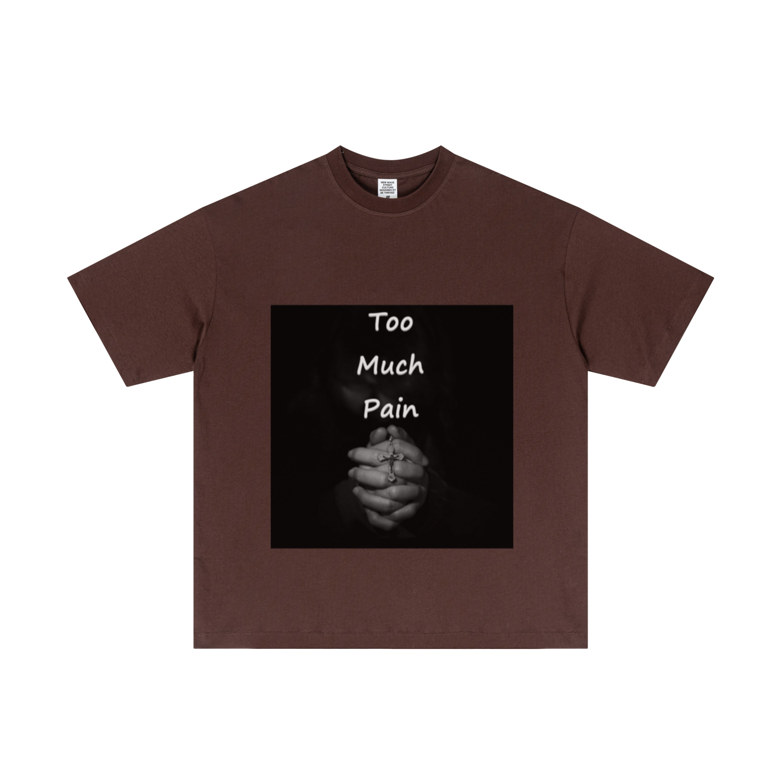 180GSM Men's Lightweight T-Shirt Dark brown