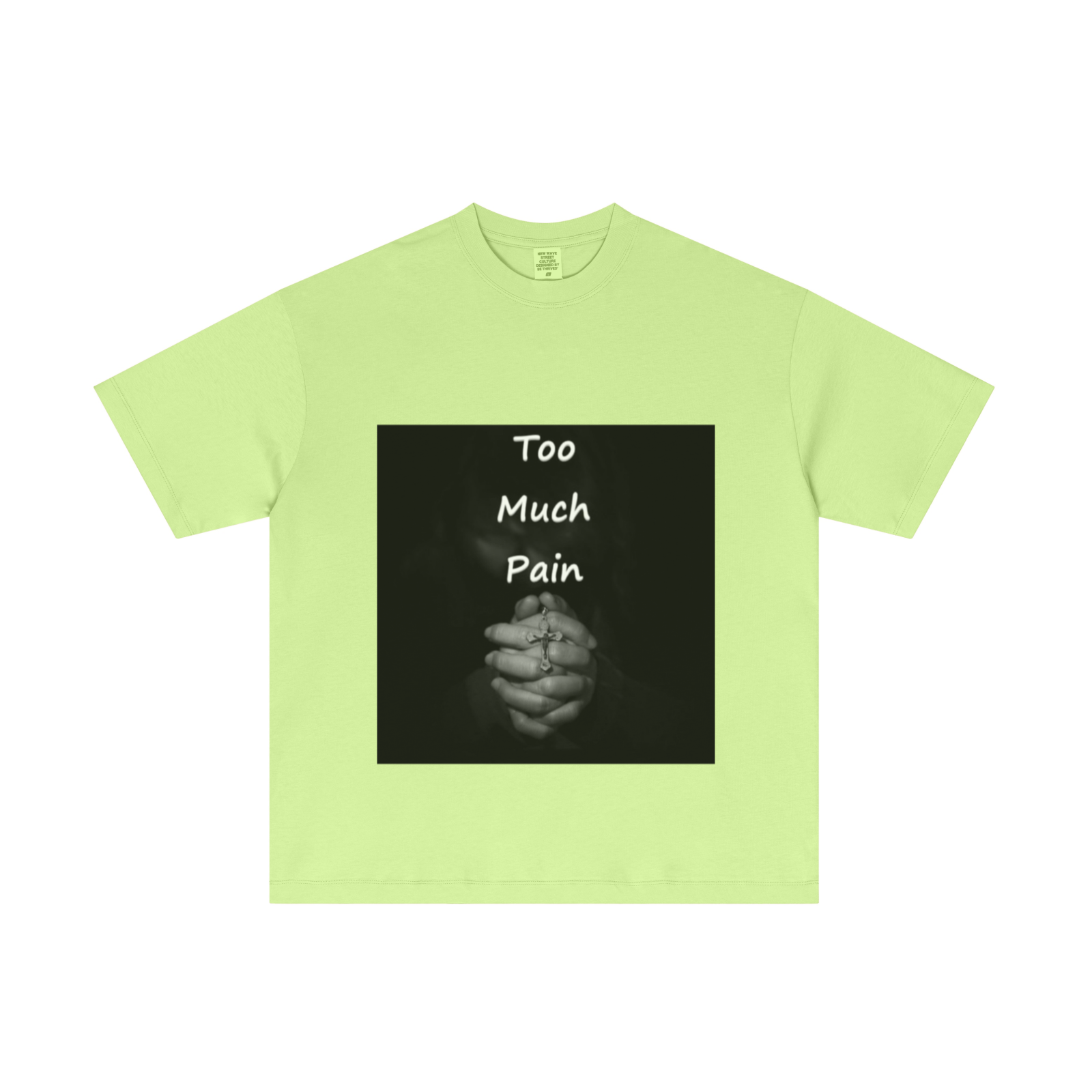 180GSM Men's Lightweight T-Shirt Fluorescent green