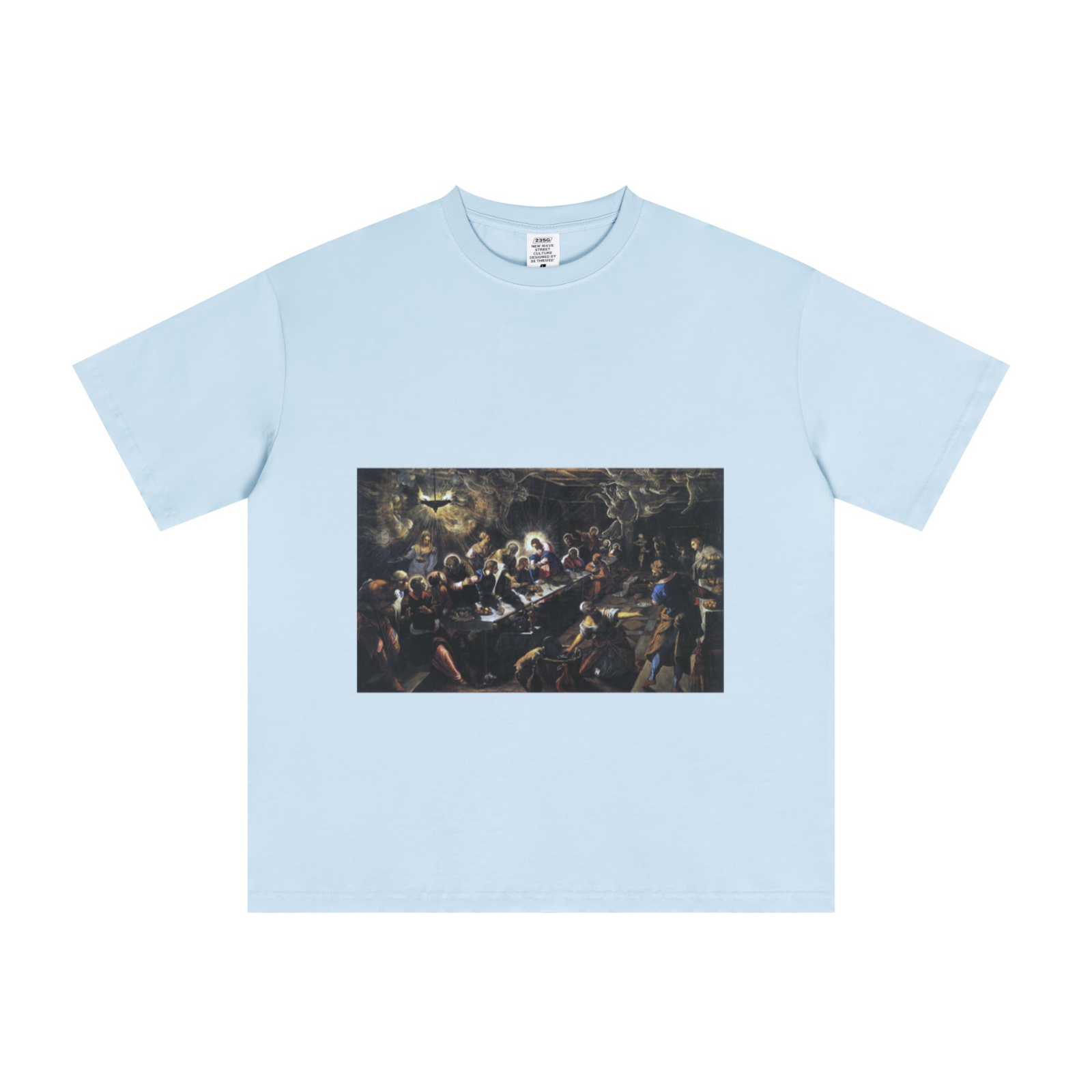 235GSM Men's Cool-Touch T-Shirt  Light blue