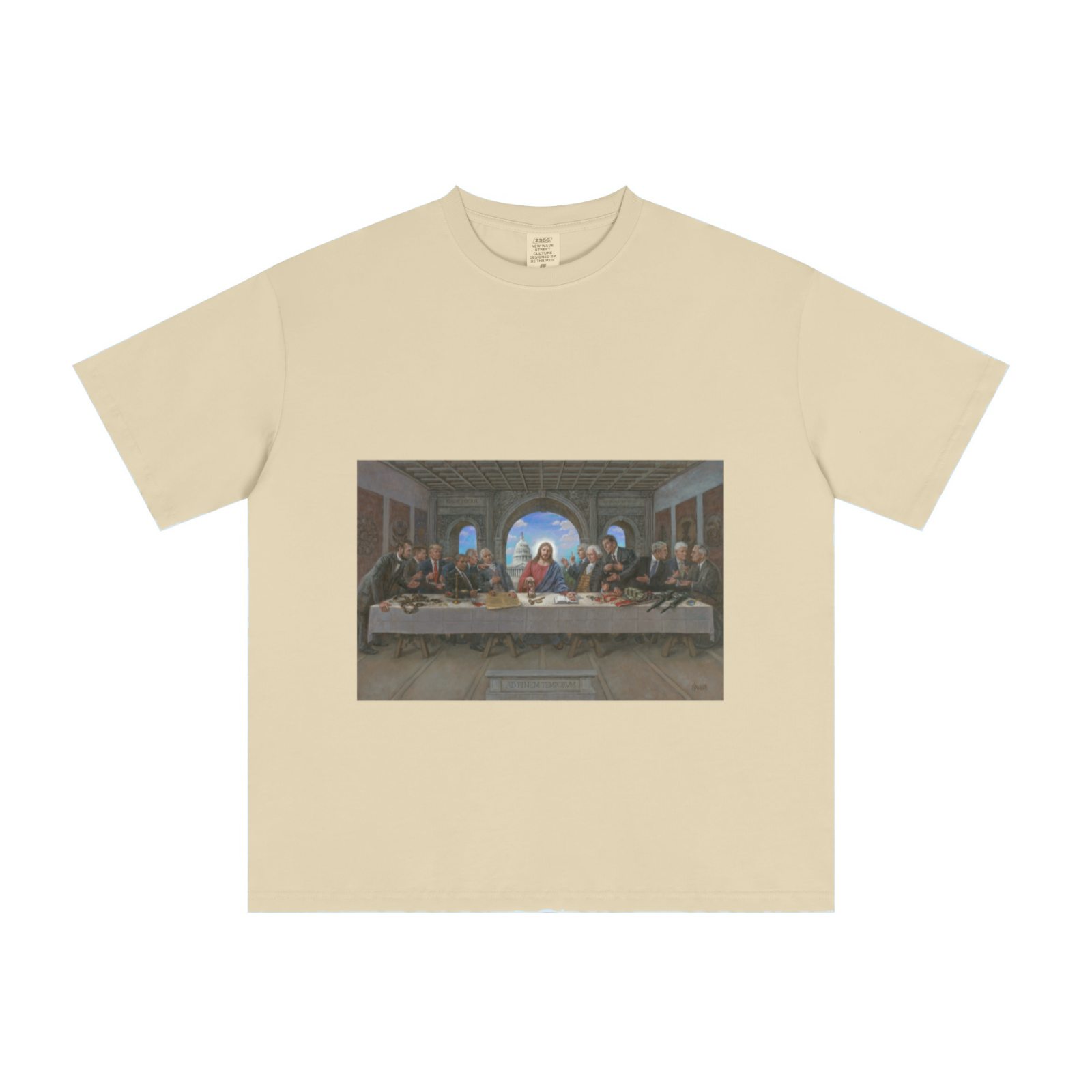235GSM Men's Cool-Touch T-Shirt  Light yellow