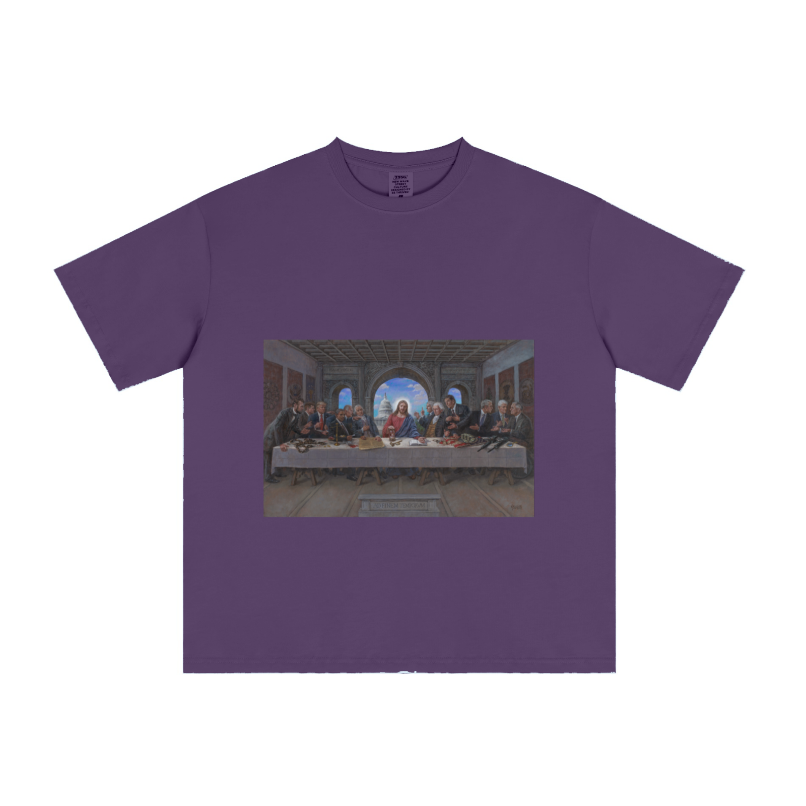 235GSM Men's Cool-Touch T-Shirt  Purple