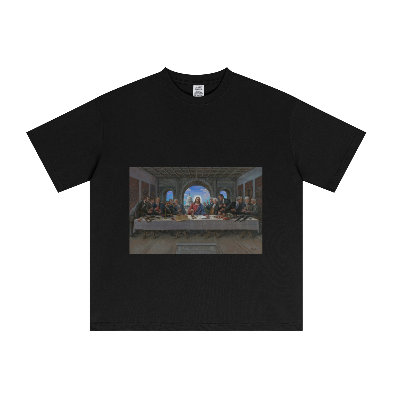 235GSM Men's Cool-Touch T-Shirt  Black
